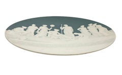 Deutscher Wandteller von Jean Baptist Stahl für Mettlach Villeroy und Boch, 1898