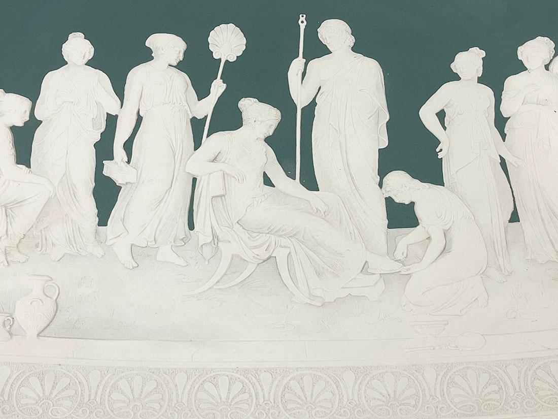 Placa de pared alemana de Jean-Baptiste Stahl para Mettlach Villeroy & Boch, 1898 siglo XIX en venta