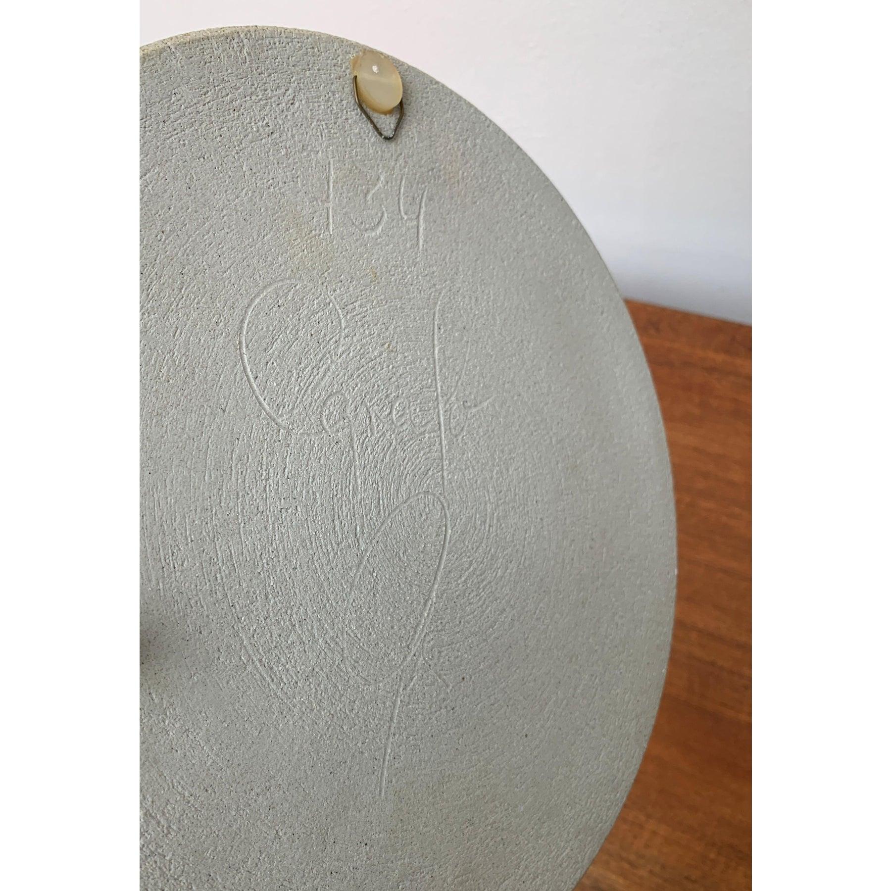 German Wall Plate or Bowl with Peacock Motif from Sgrafo Modern, 1960s For Sale 6