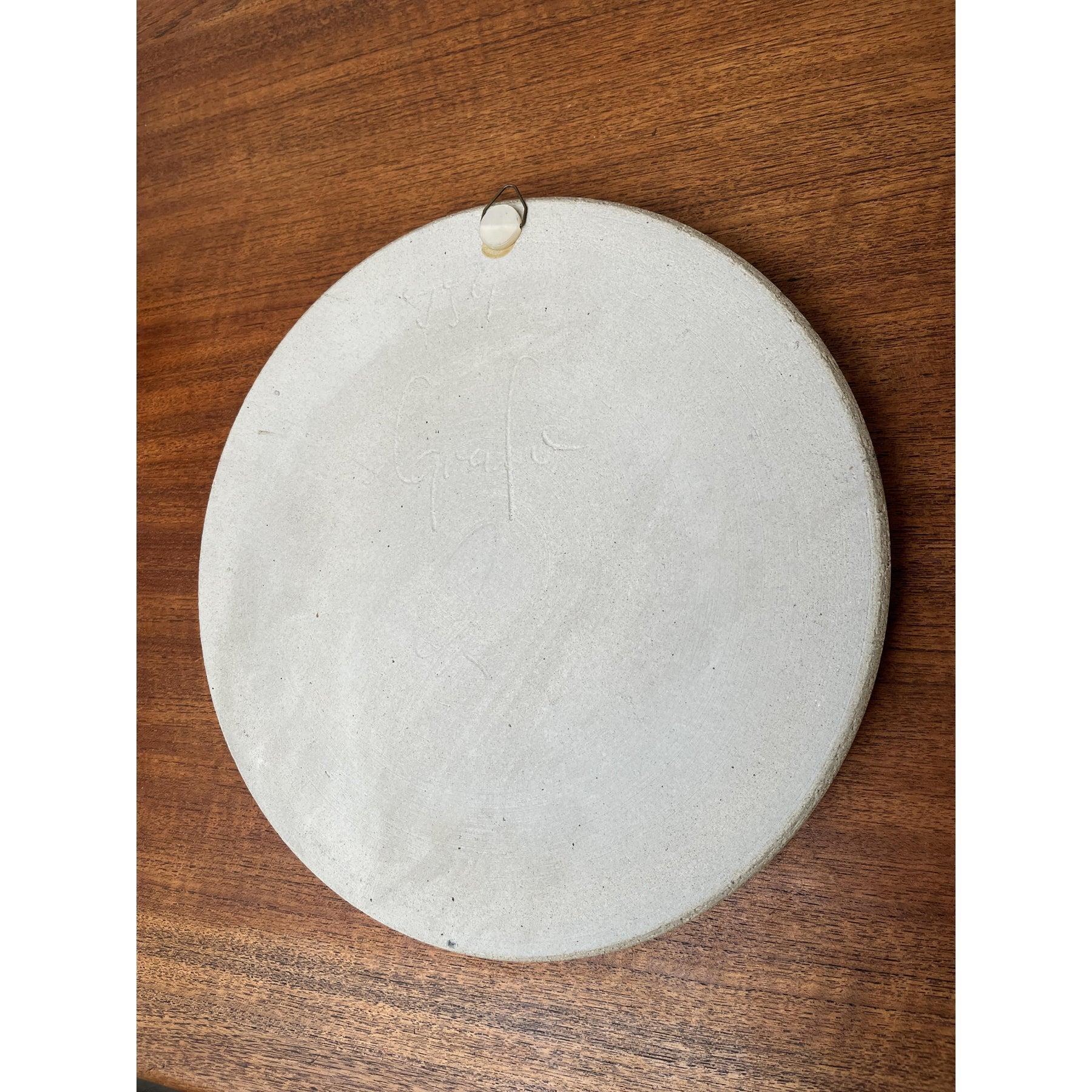 German Wall Plate or Bowl with Peacock Motif from Sgrafo Modern, 1960s For Sale 1