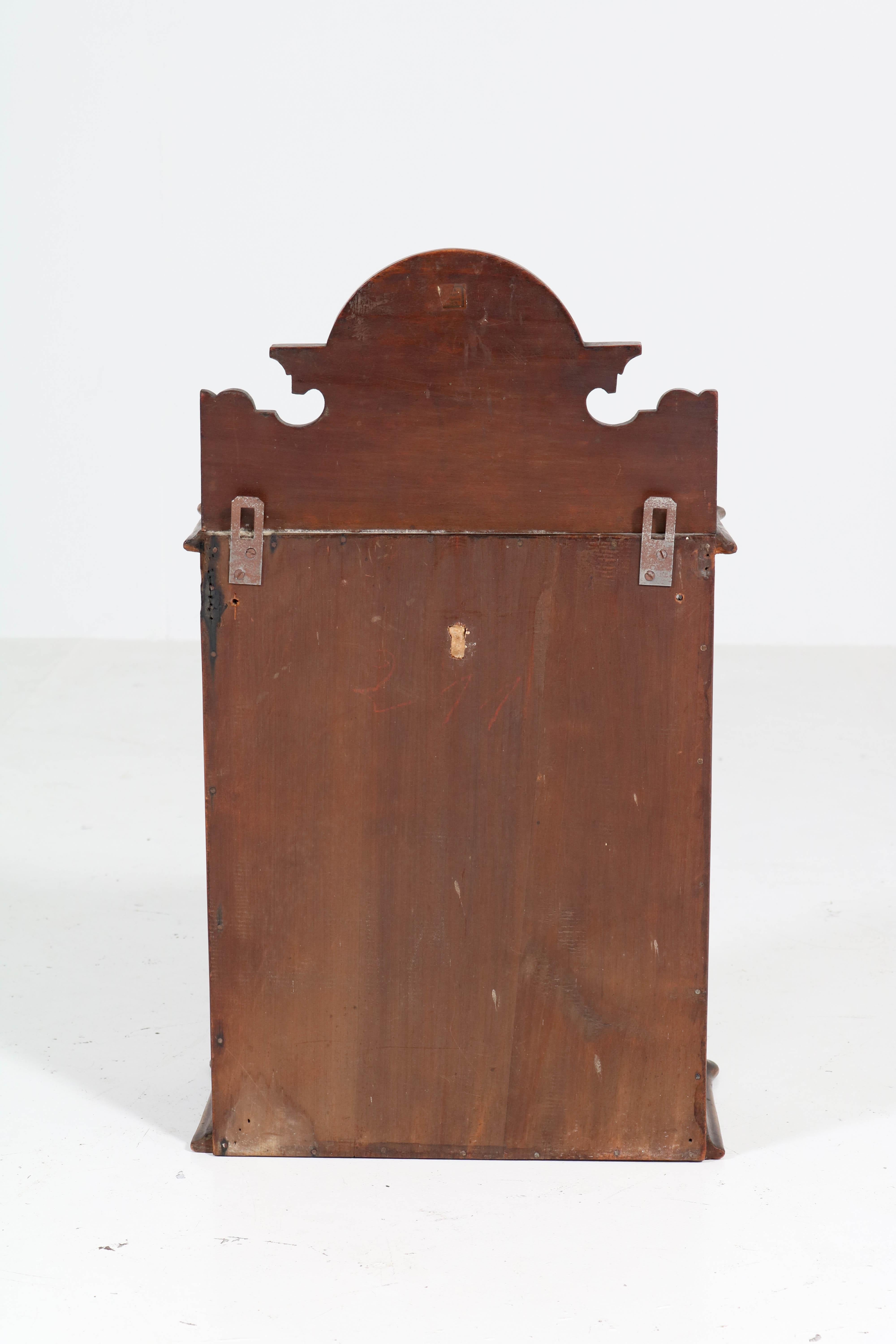 German Walnut Gründerzeit Wall Cabinet, 1890s 2