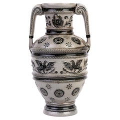 German Westerwald Salt Glazed Pottery Ewer Jug 19th C