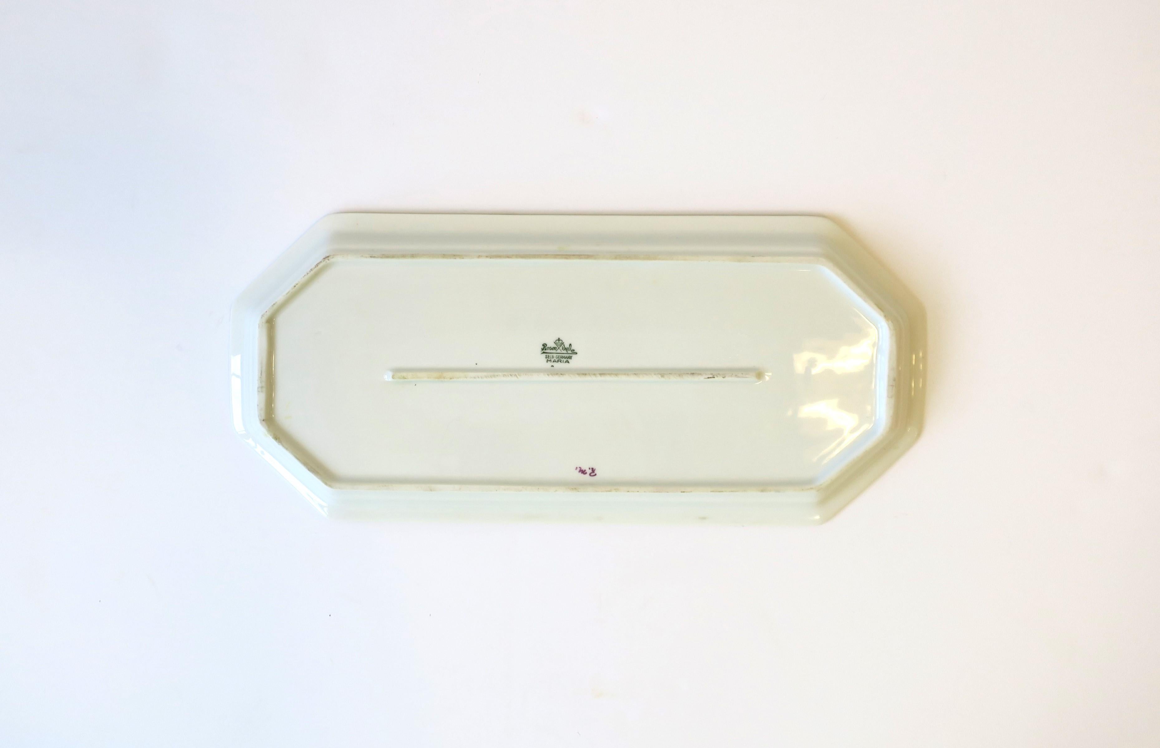 Bandeja de porcelana blanca alemana para servir o tocador de Rosenthal en venta 1