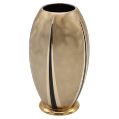 German WMF Art Deco Mixed Metal Vase Germany circa 1930