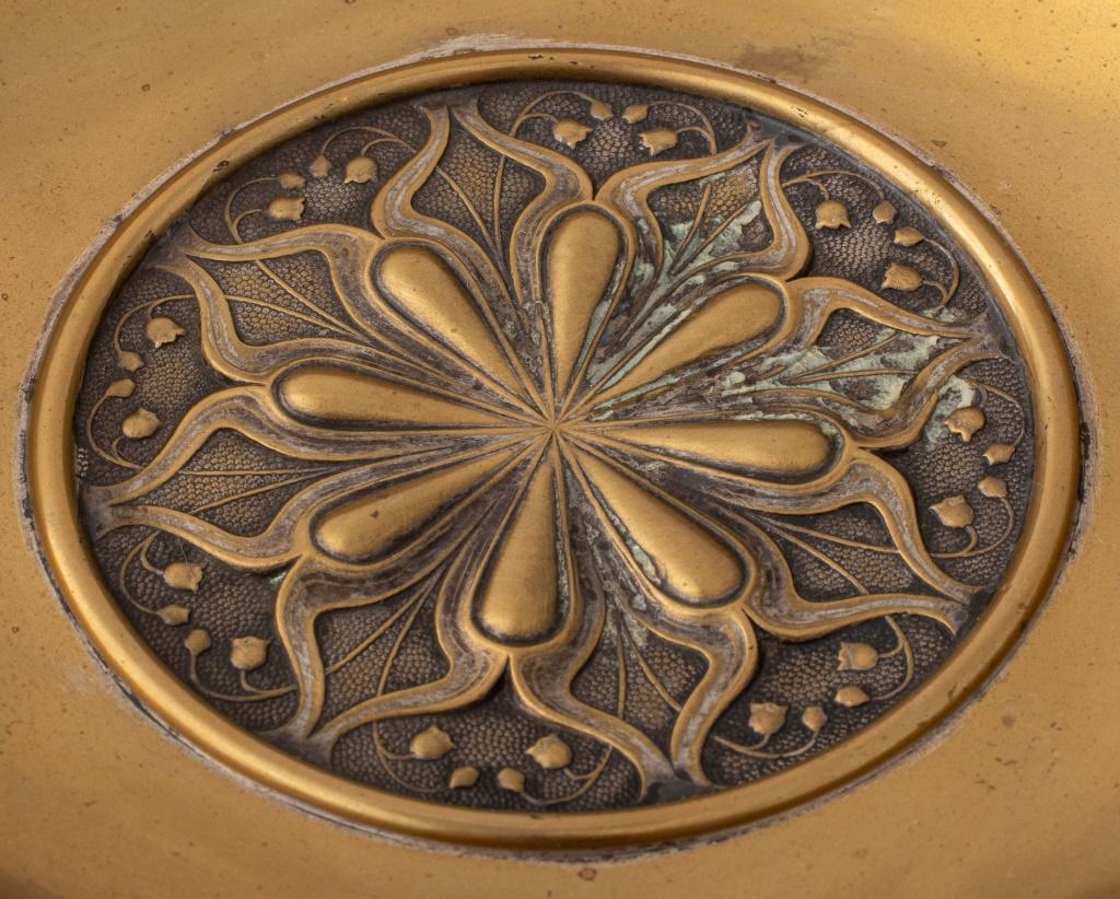 19th Century German Wmf Jugendstil Brass Tazza, circa 1890