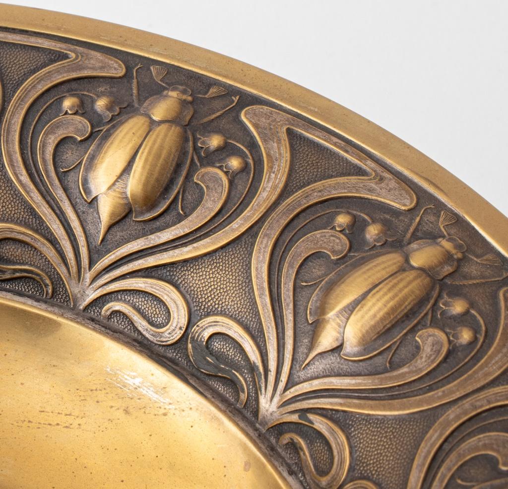 German Wmf Jugendstil Brass Tazza, circa 1890 1