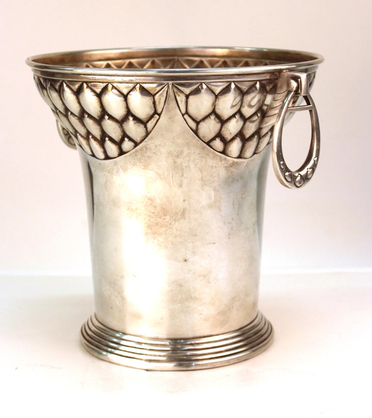 German WMF Secessionist Silver Plated Ice Bucket at 1stDibs