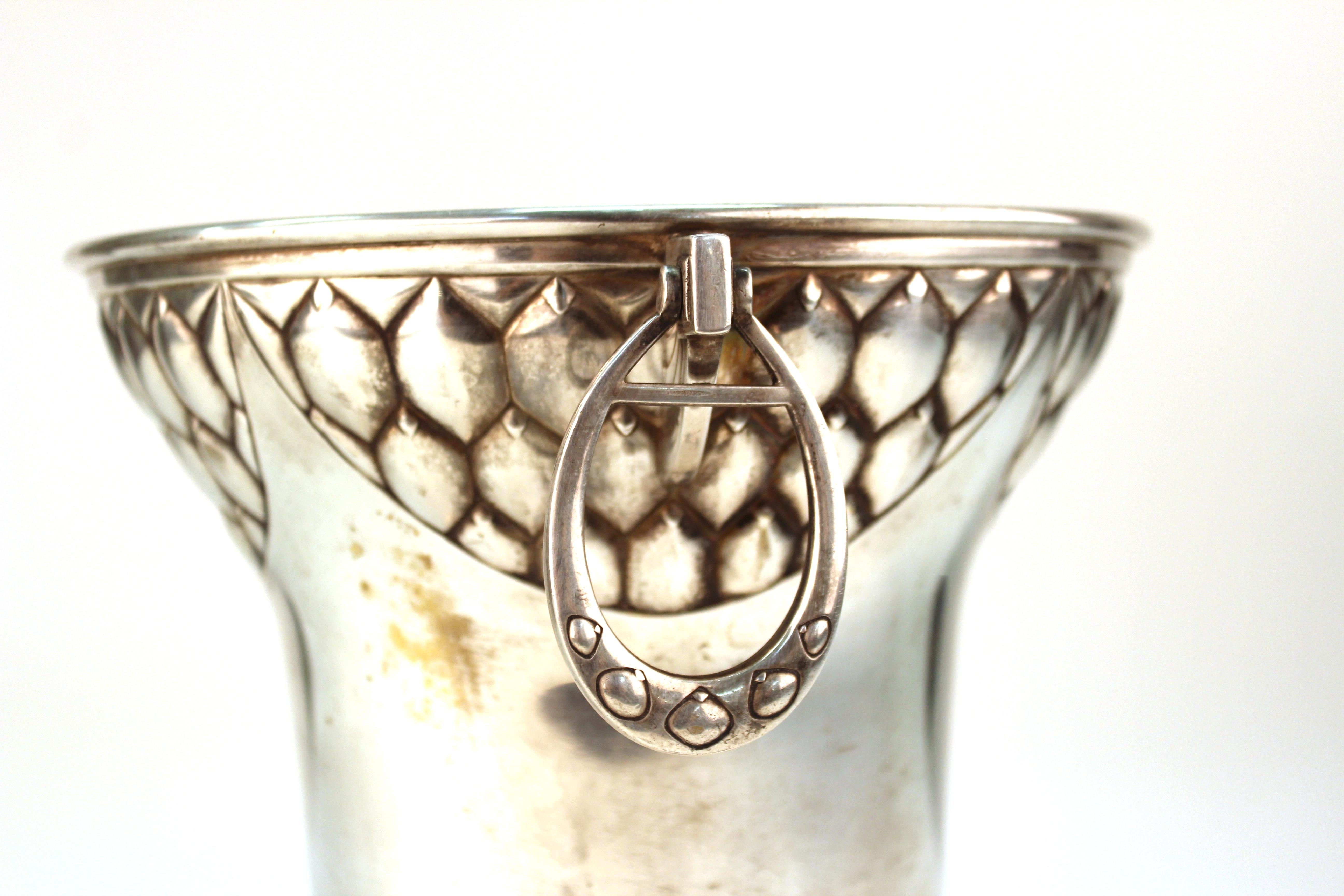 20th Century German WMF Secessionist Silver Plated Ice Bucket