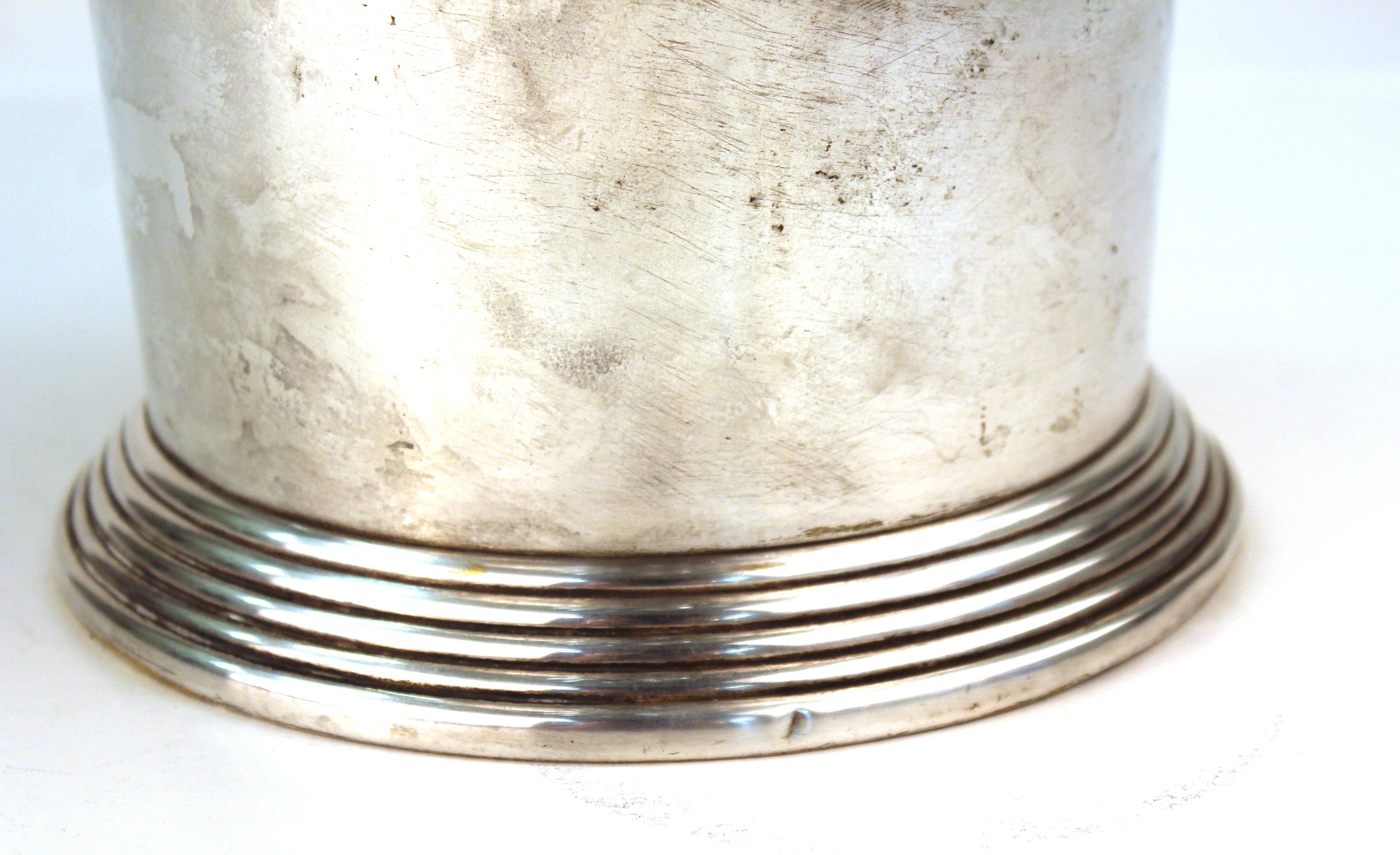 Metal German WMF Secessionist Silver Plated Ice Bucket