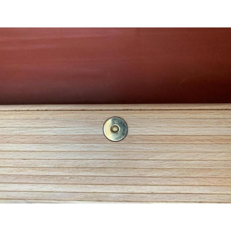 German Wood and Leather Bag by René Vater Object Design For Sale 3