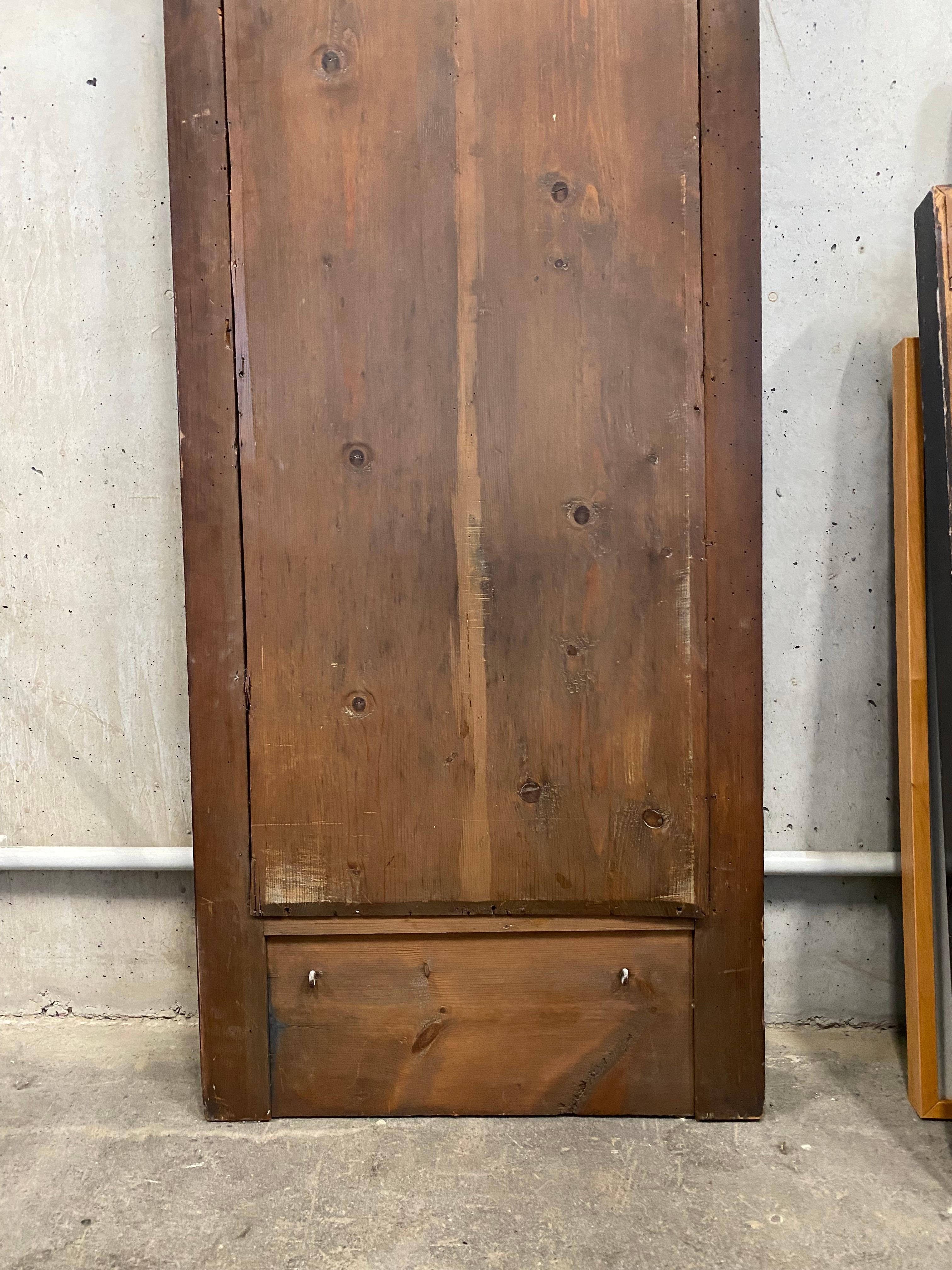 Miroir Biedermeier/Empire Trumeau en bois avec appliques en laiton en vente 9