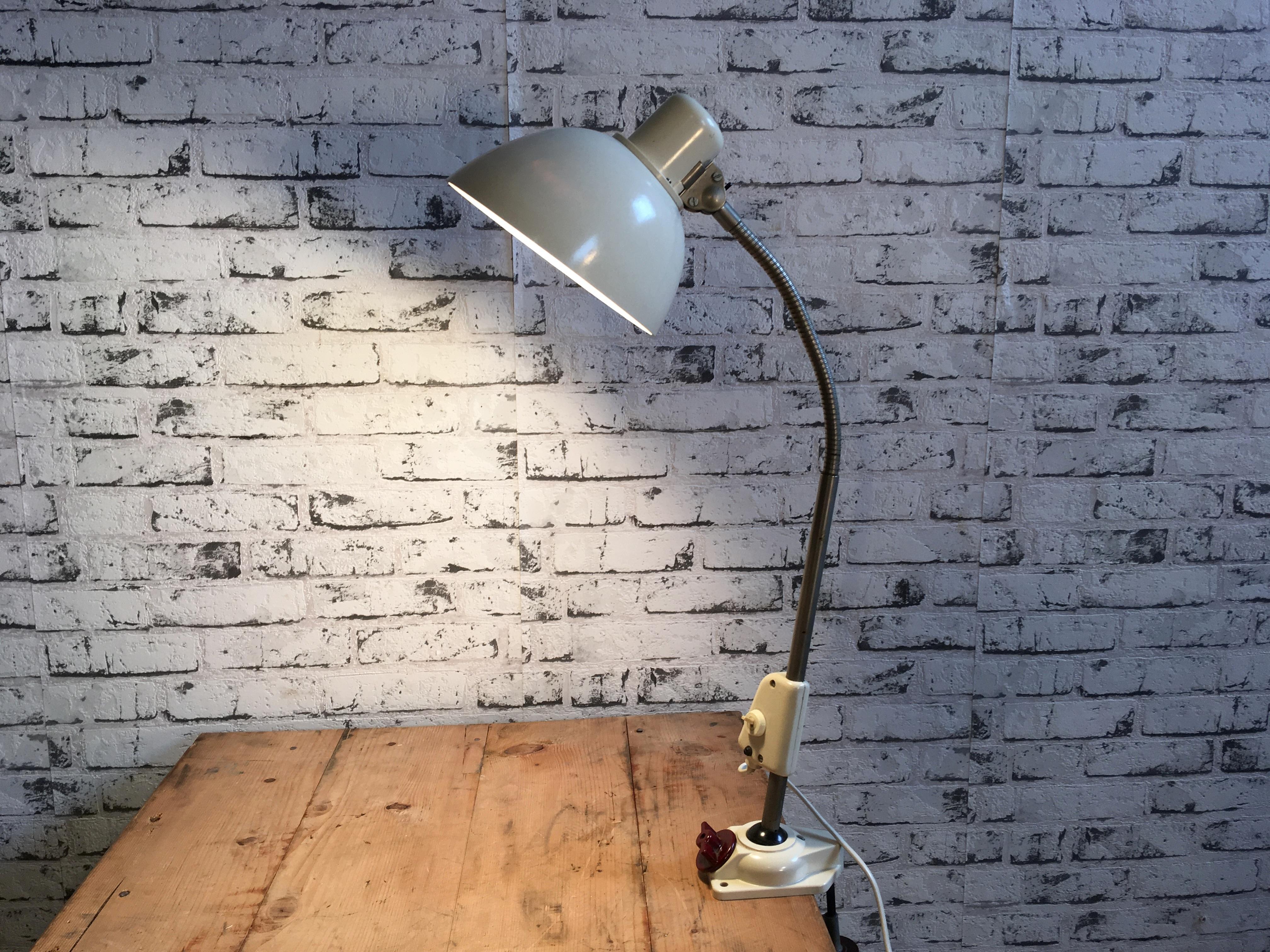 Mid-20th Century German Workshop Table Lamp from Reif Dresden, 1950s