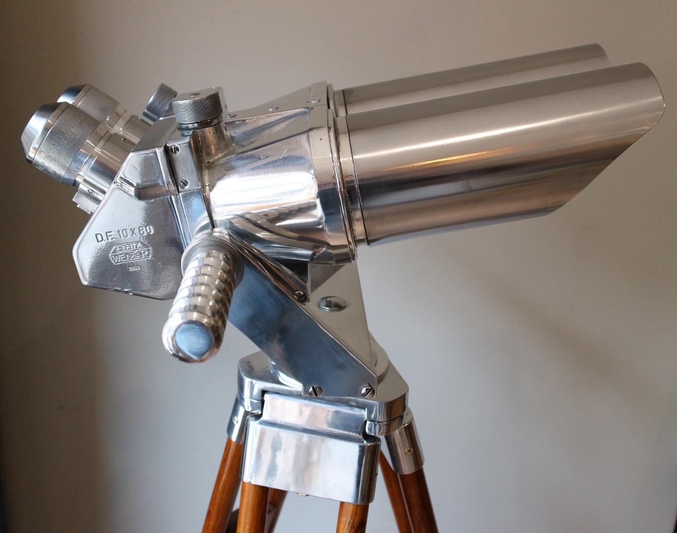 Aluminum German WWII Binoculars by E. Leitz, Germany
