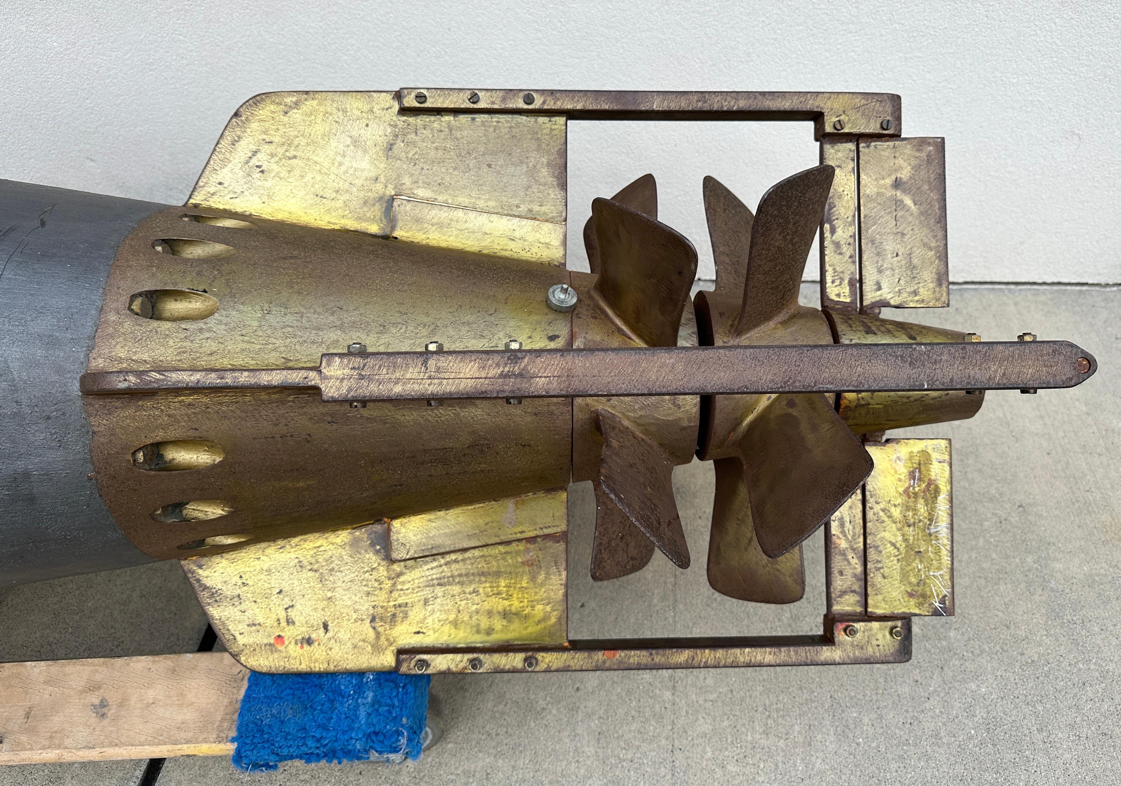 German WWII U-Boat G7A (TII) Torpedo Rear Section Prop 2