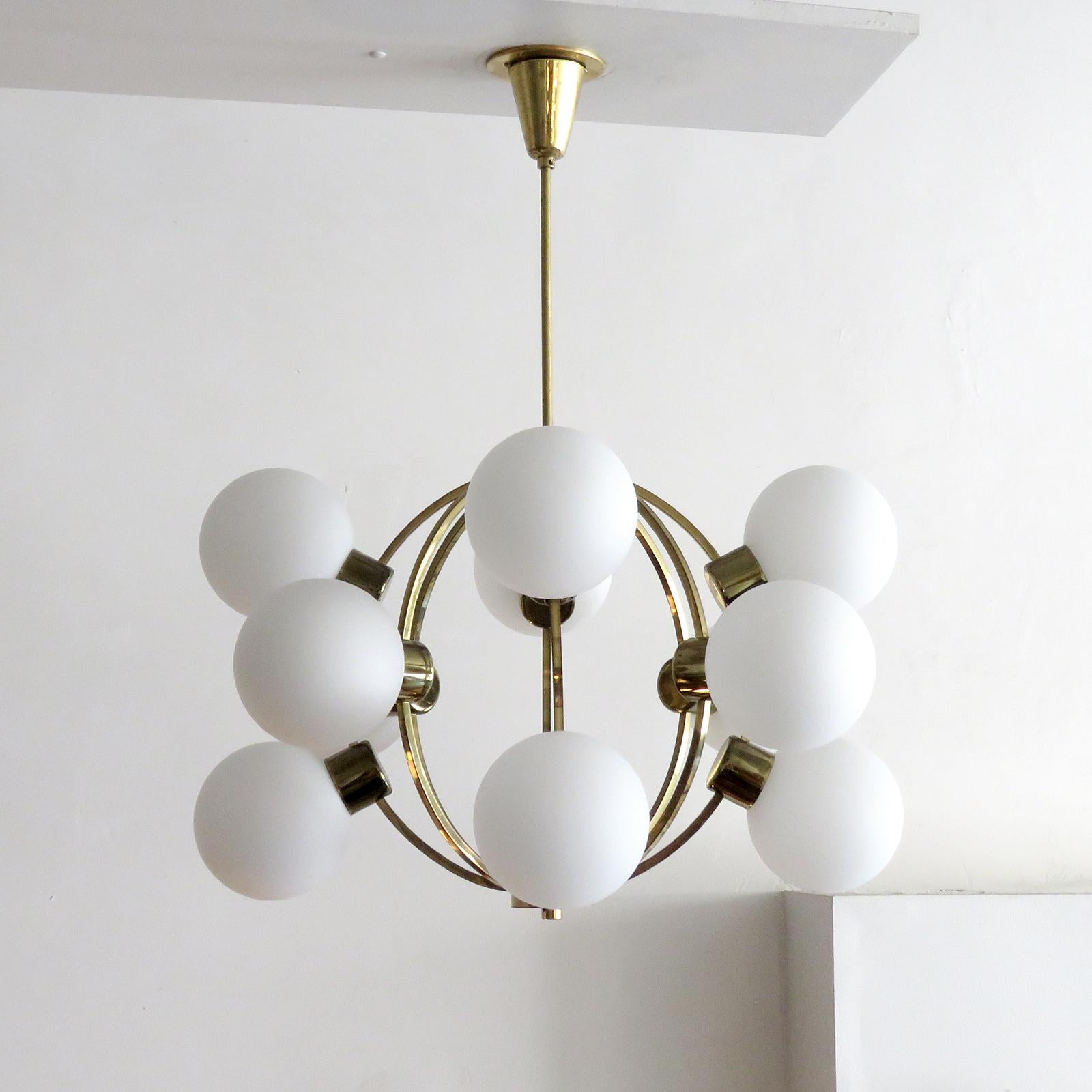 Space Age German XL-Atomic Chandelier, 1970 For Sale