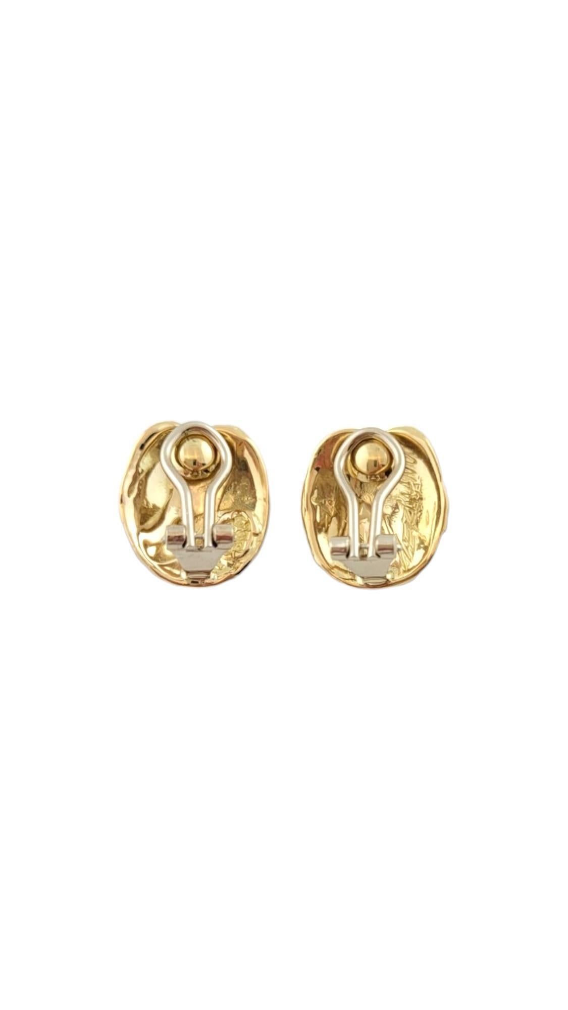 Deutsche Germano 18K Gelbgold Italienische Medusa-Ohrringe #20793 im Zustand „Gut“ im Angebot in Washington Depot, CT