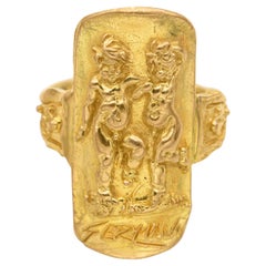 Germano Anillo Figura "Toro" Oro Amarillo 18k