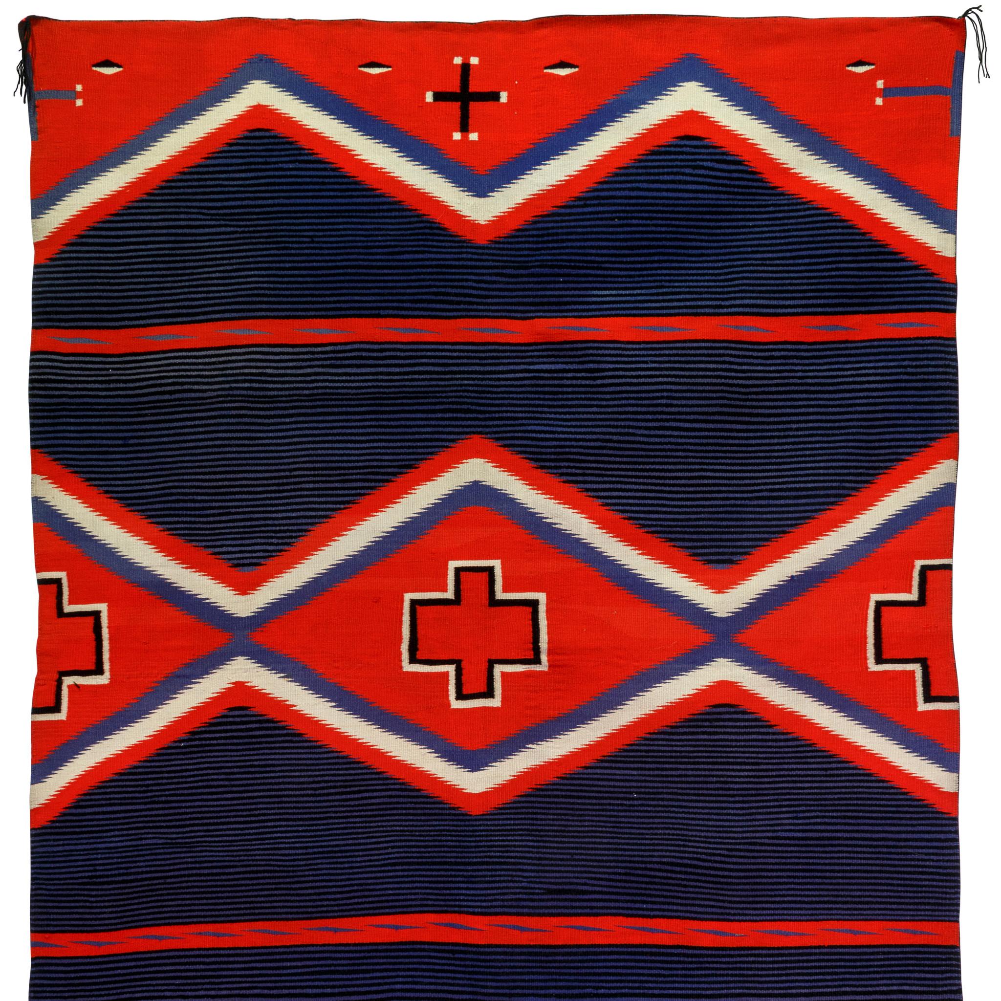 Native American Germantown Moki Blanket For Sale