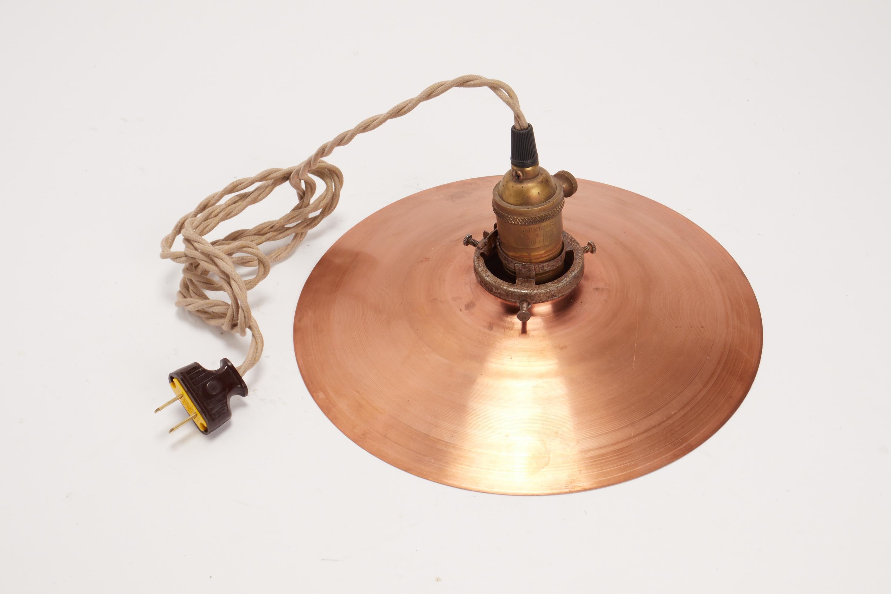 Germany, 1920s Copper Swinging Lamps In Excellent Condition In Milan, IT