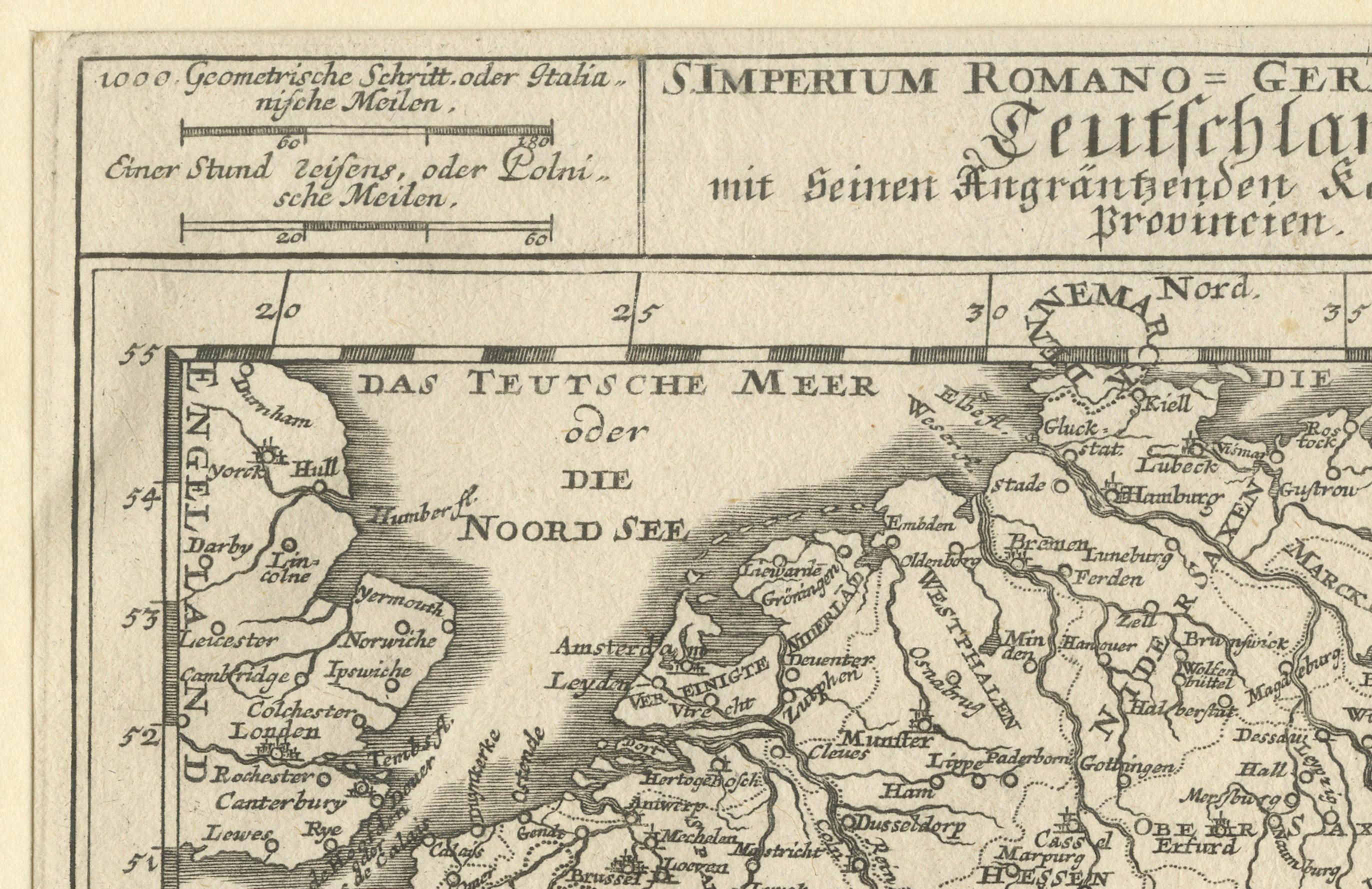 Título:
Alemania y Reinos Circundantes por Gabriel Bodenehr, hacia 1710

Este llamativo grabado en cobre, titulado 