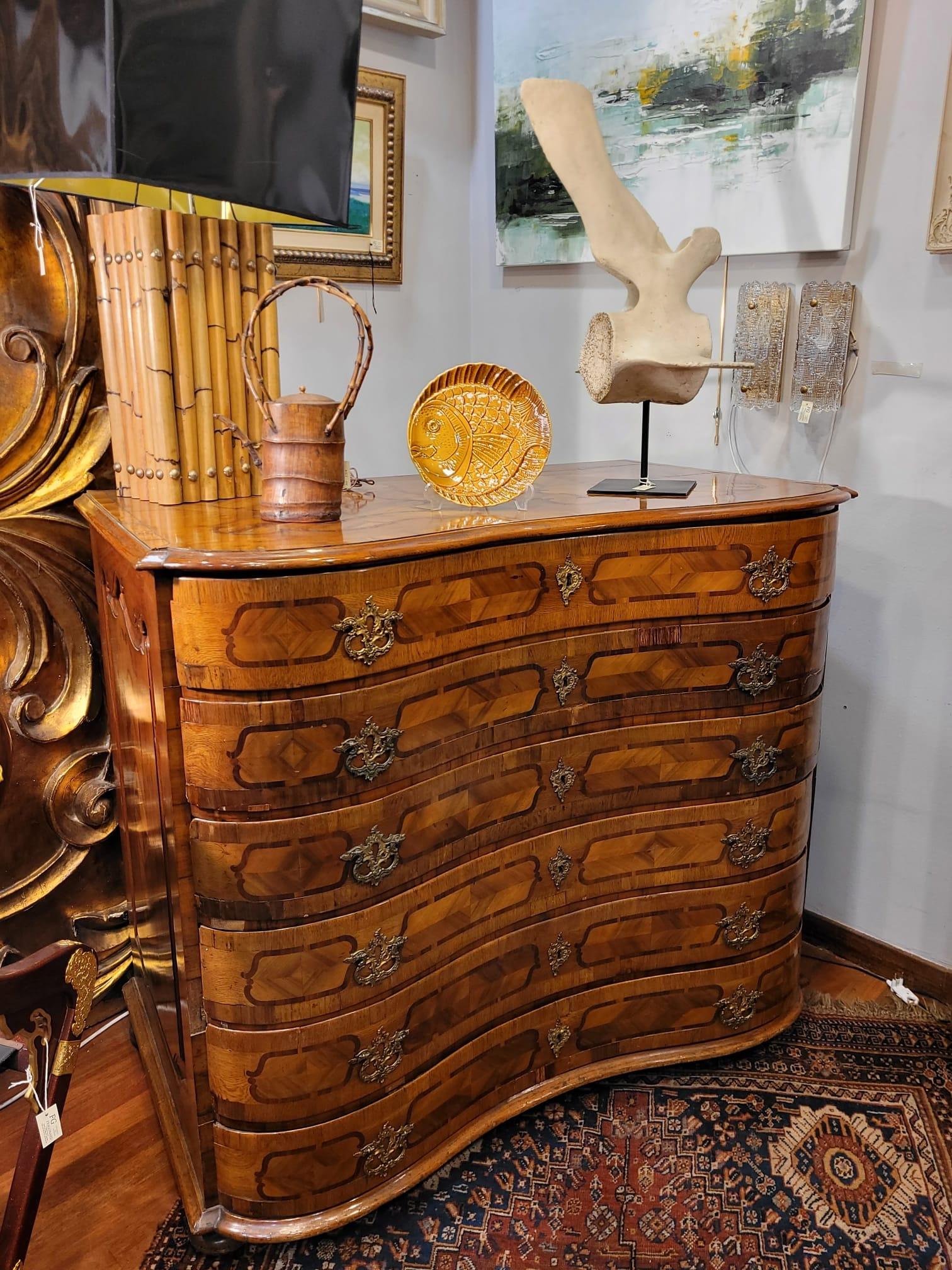 Baroque Germany BAROQUE BLACK FOREST 18 th century COMMODE CHEST OF DRAWERS