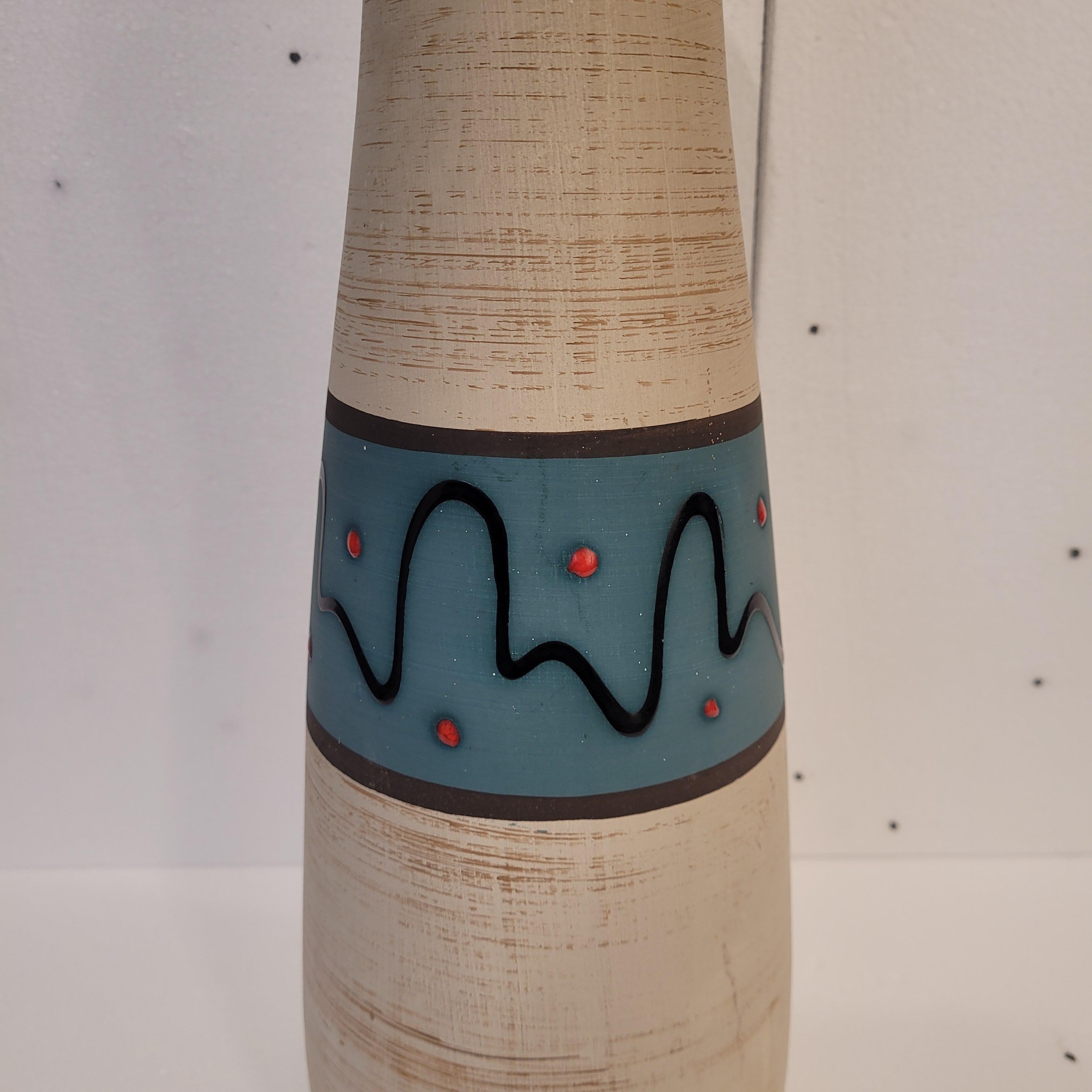 Deutschland Blaue Vase 525, Scheurich Ceramic 60's im Angebot 3