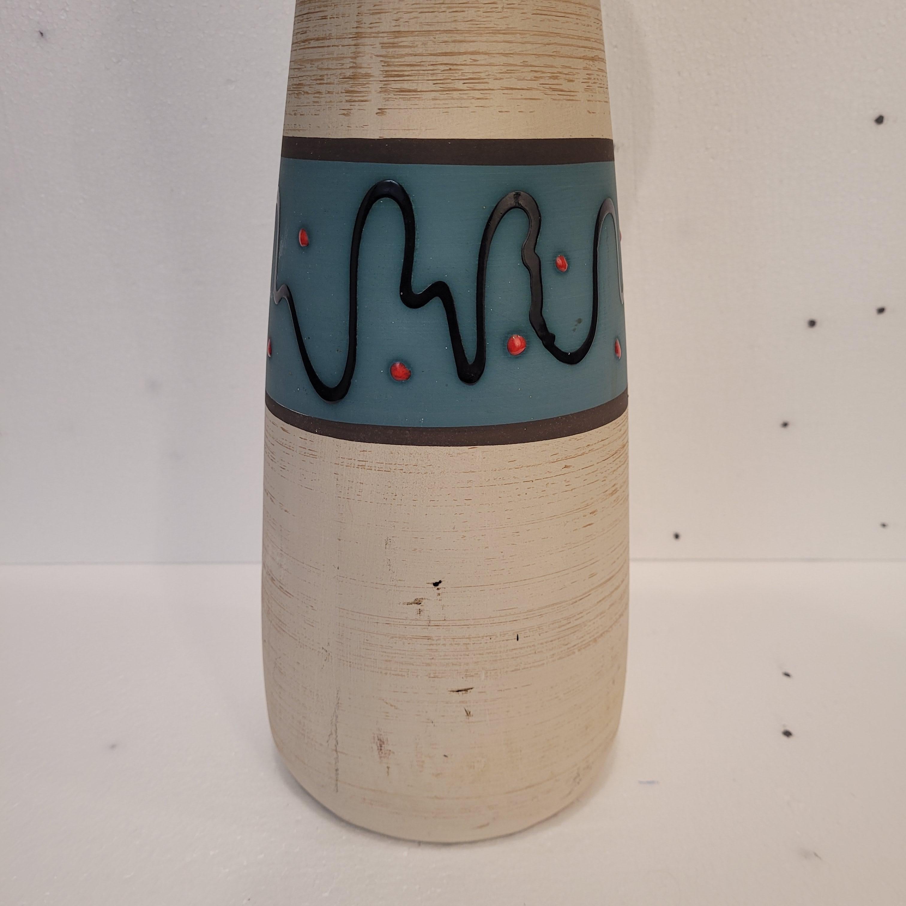 Deutschland Blaue Vase 525, Scheurich Ceramic 60's im Angebot 7