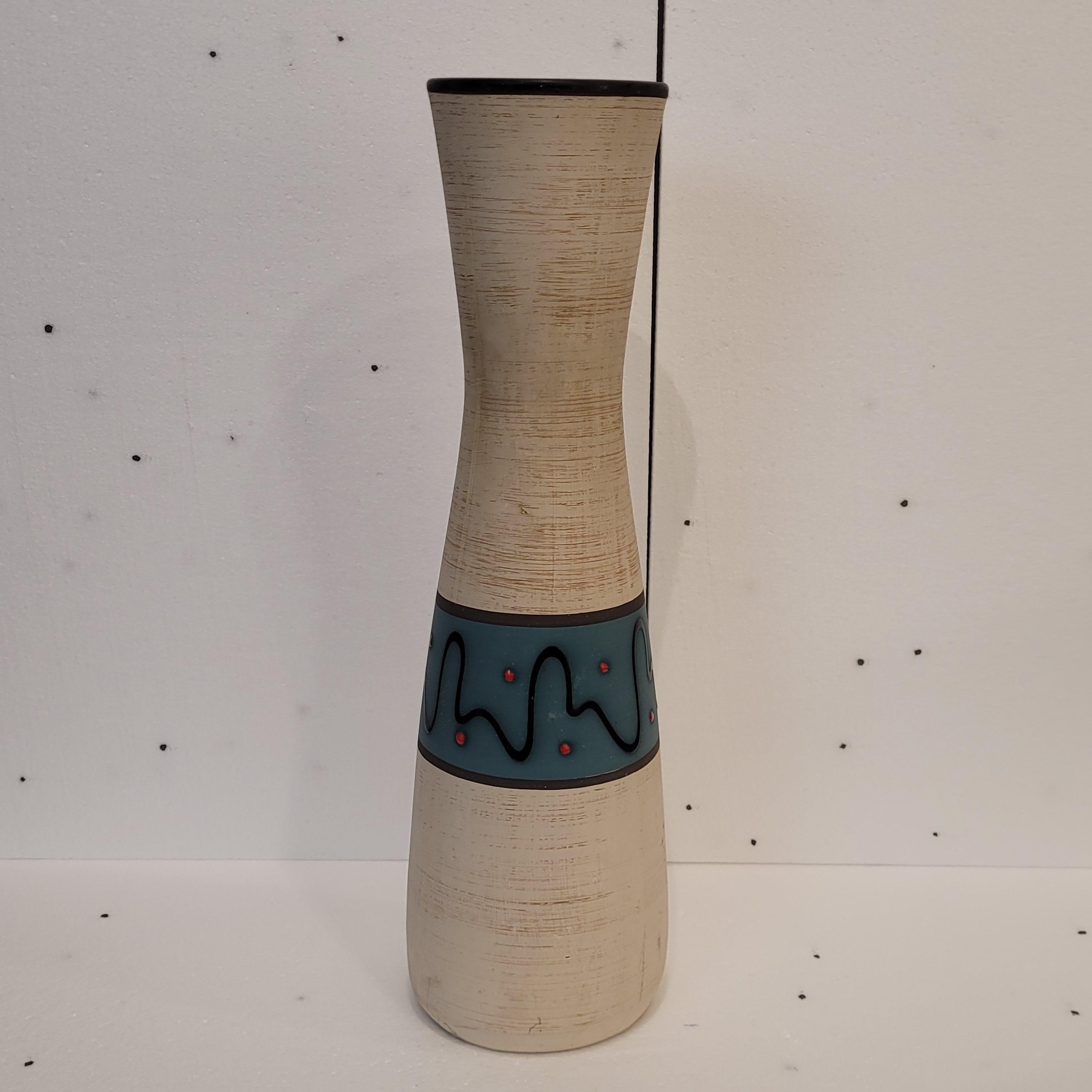 Deutschland Blaue Vase 525, Scheurich Ceramic 60's im Zustand „Gut“ im Angebot in Valladolid, ES