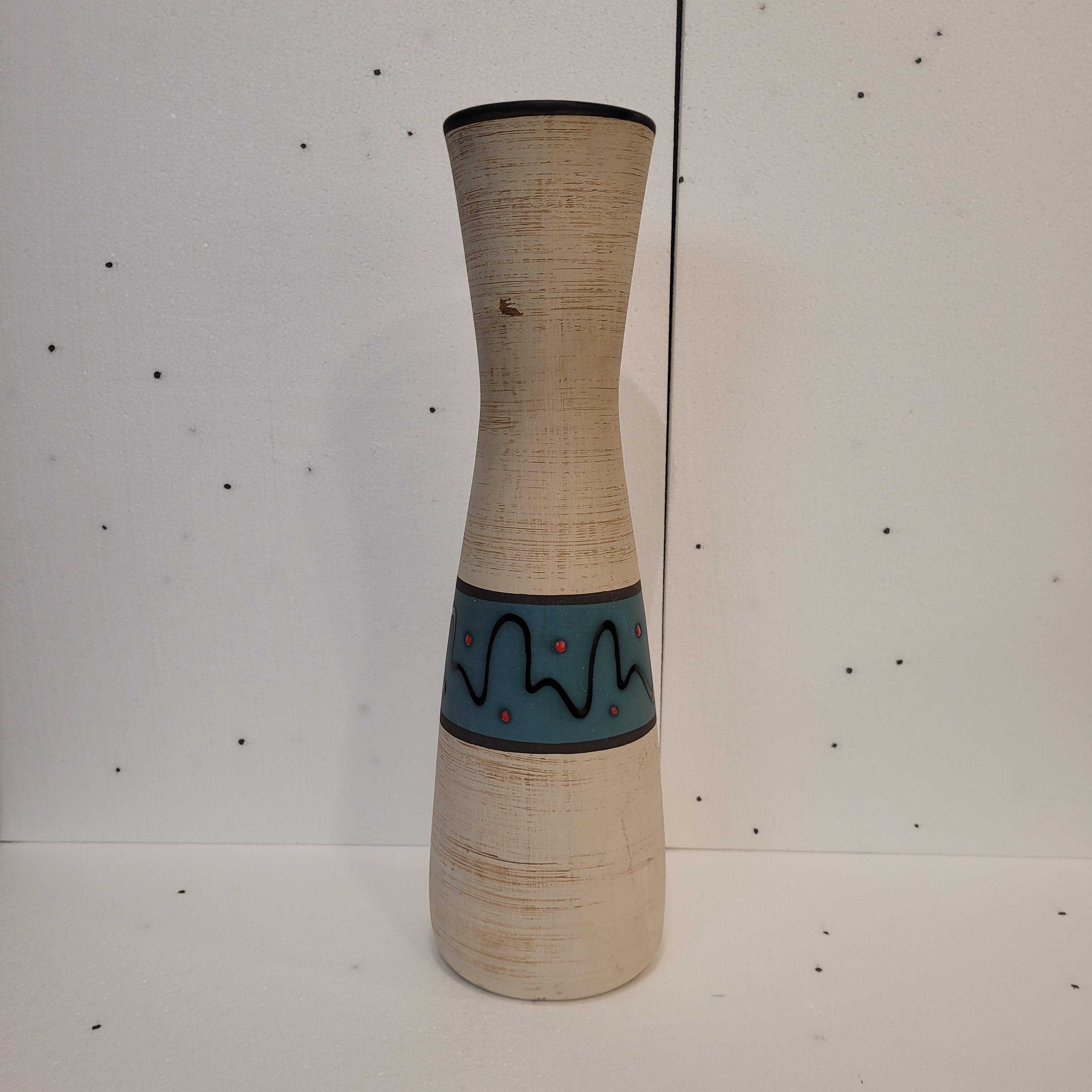 Deutschland Blaue Vase 525, Scheurich Ceramic 60's im Angebot 1