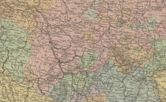 Germany & Central Europe – Antique 1865 Map by Andriveau-Goujon, Paris