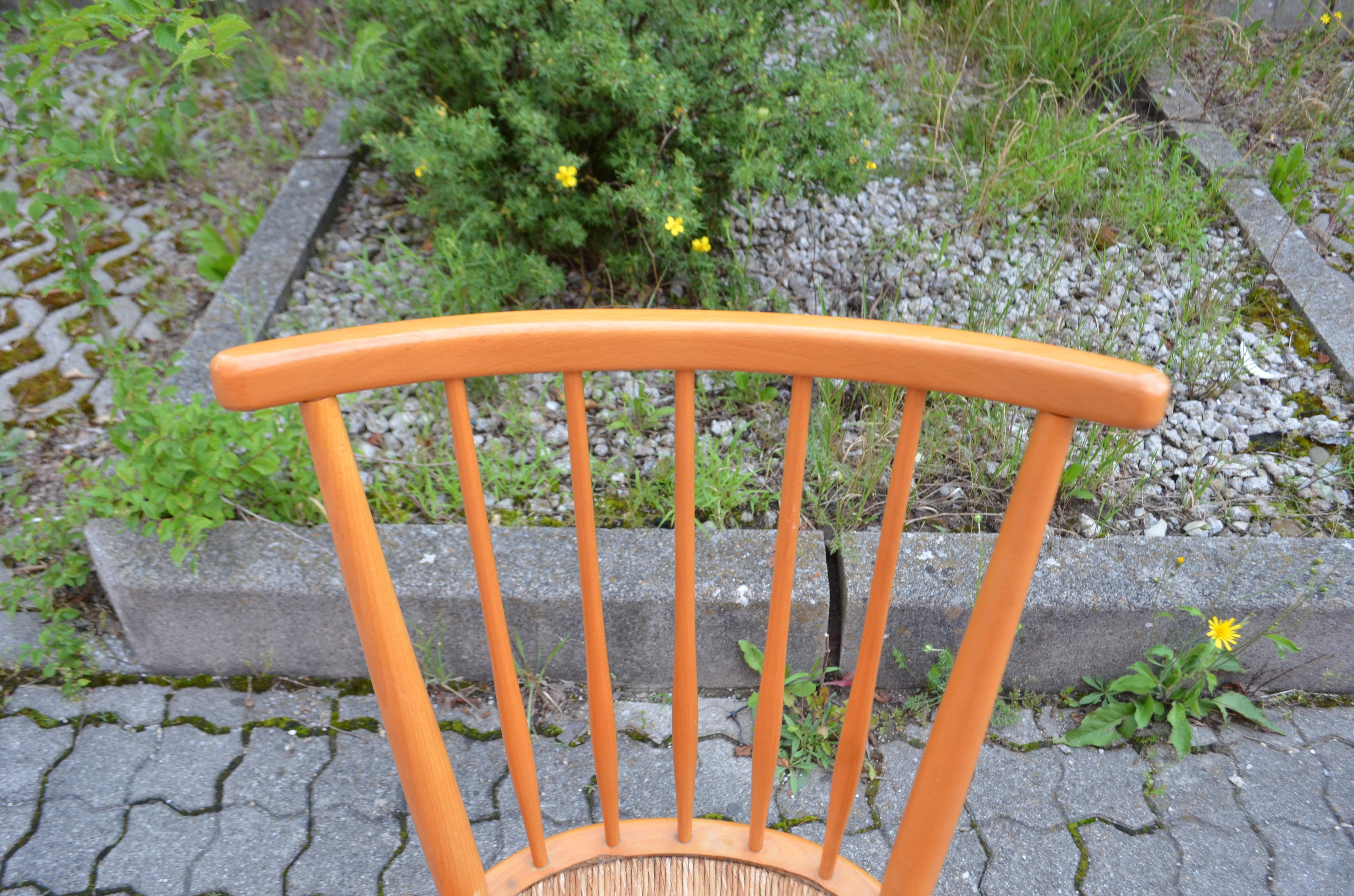 Germany Dining Chairs Wk Möbel Arno Lambrecht Wks Series 1950 Set of 4 In Good Condition For Sale In Munich, Bavaria