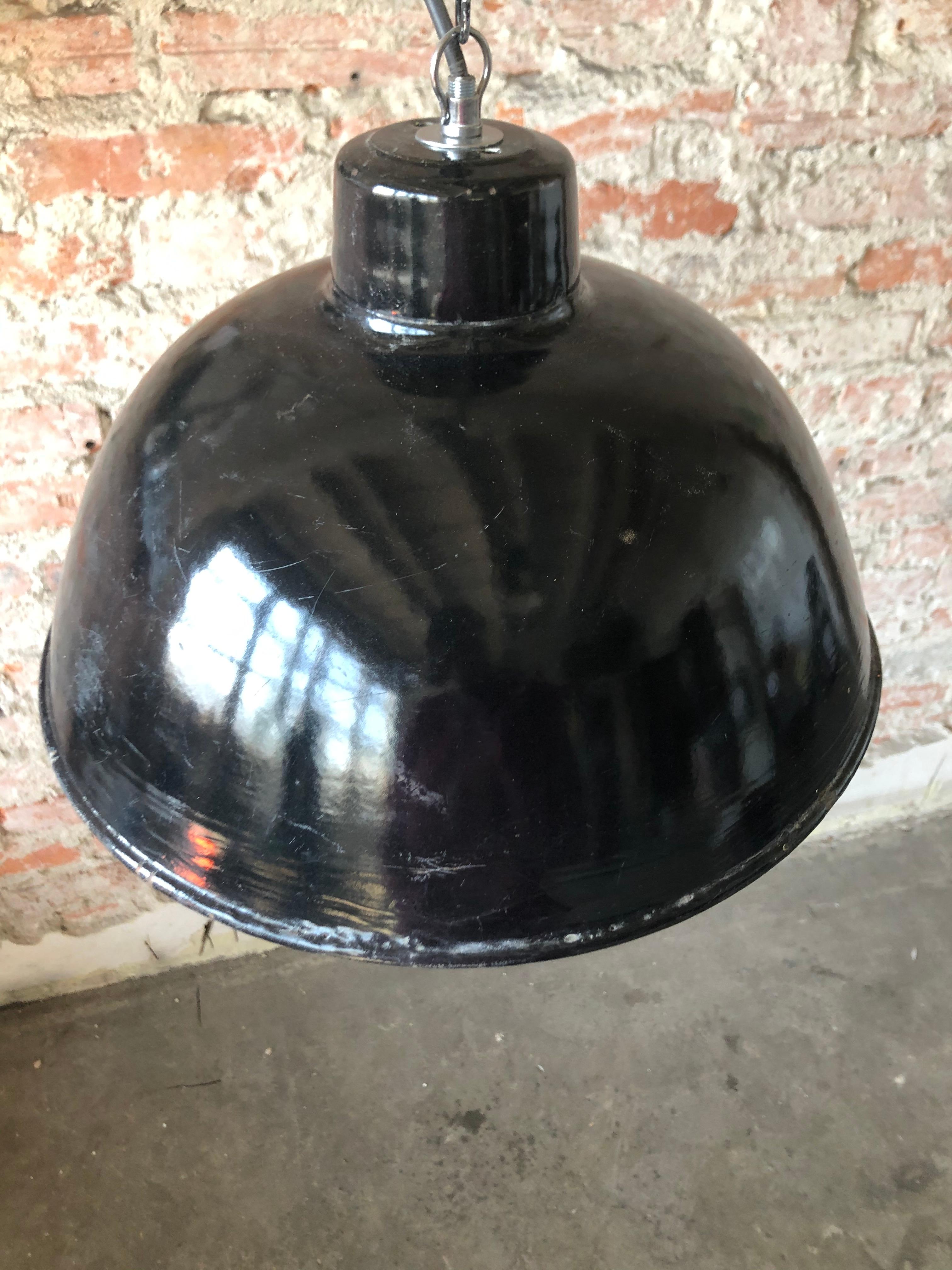 Germany Lamp Industrial Loft typ: EHS2/S, 1950s In Good Condition For Sale In Bydgoszcz, PL