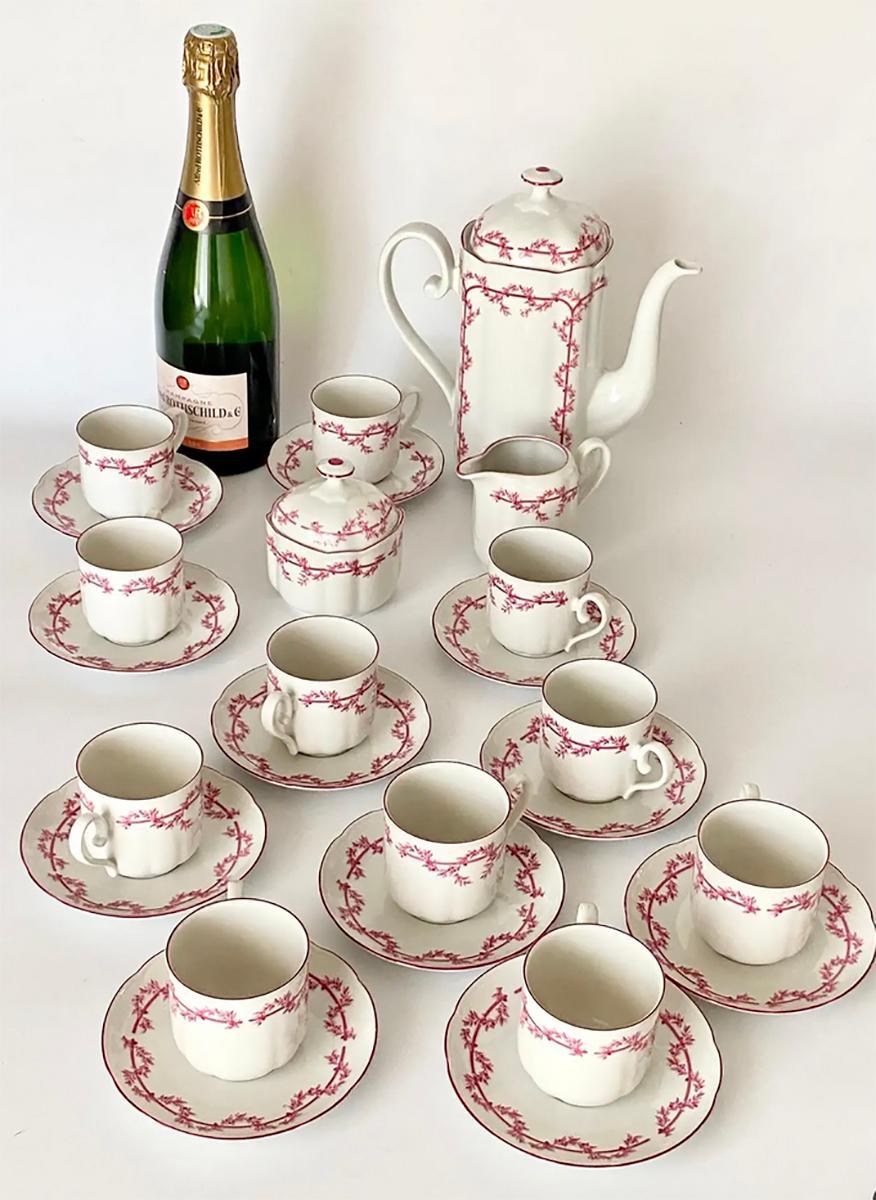Germany Porcelain Tea or Coffee Service, 25 Pieces, Germany, circa 1950 In Good Condition For Sale In Auribeau sur Siagne, FR