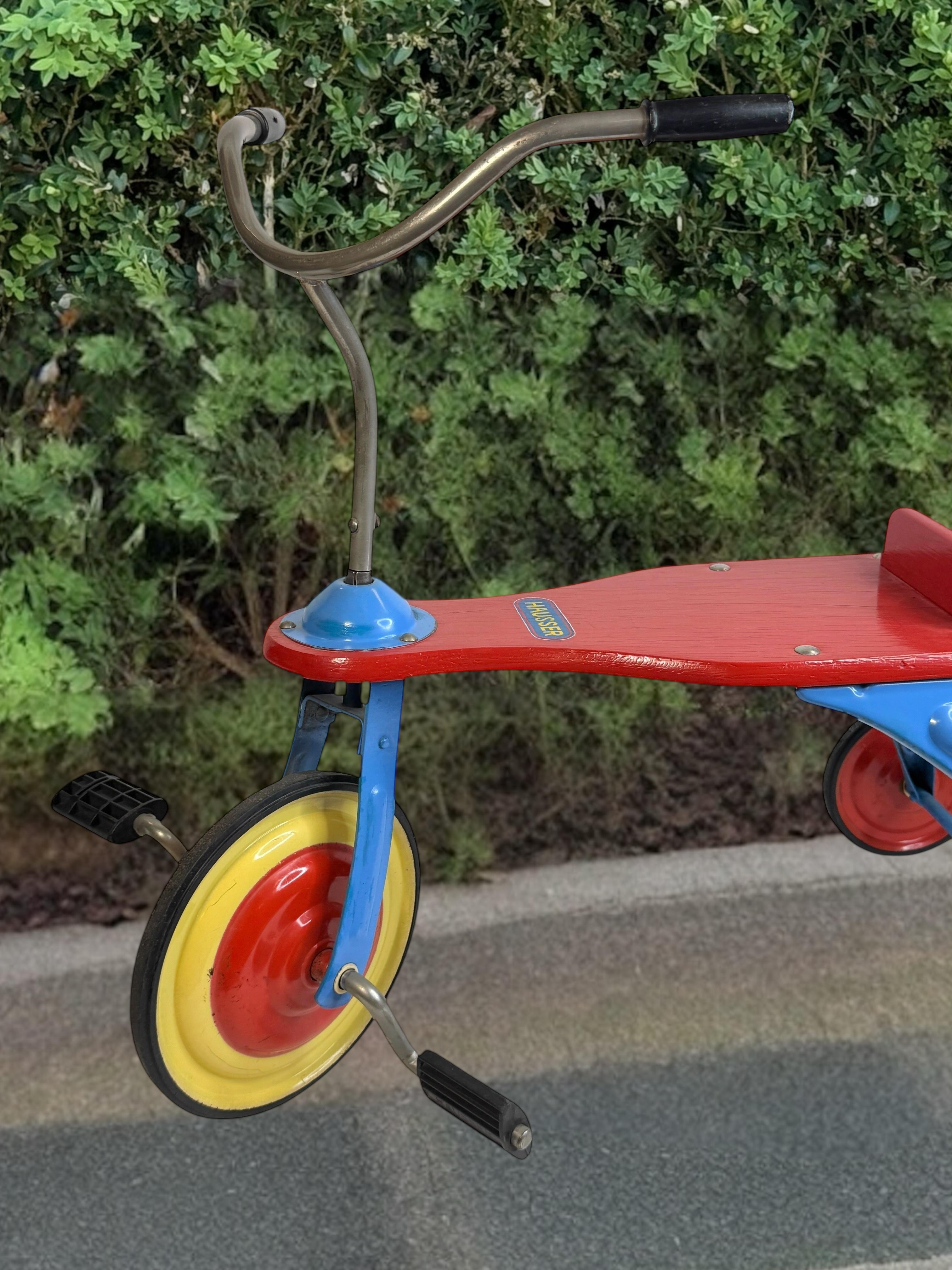 Allemagne vintage Hausser Tricycle pour enfants 1950s / 60s - Jouet ancien - The Collective en vente 4
