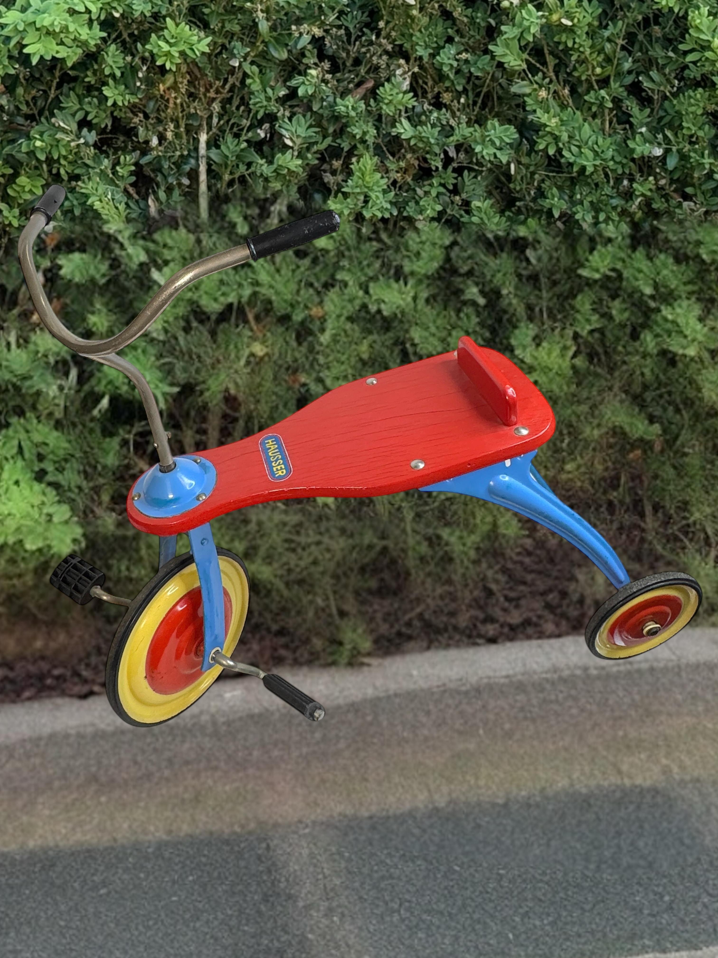 Allemagne vintage Hausser Tricycle pour enfants 1950s / 60s - Jouet ancien - The Collective en vente 10