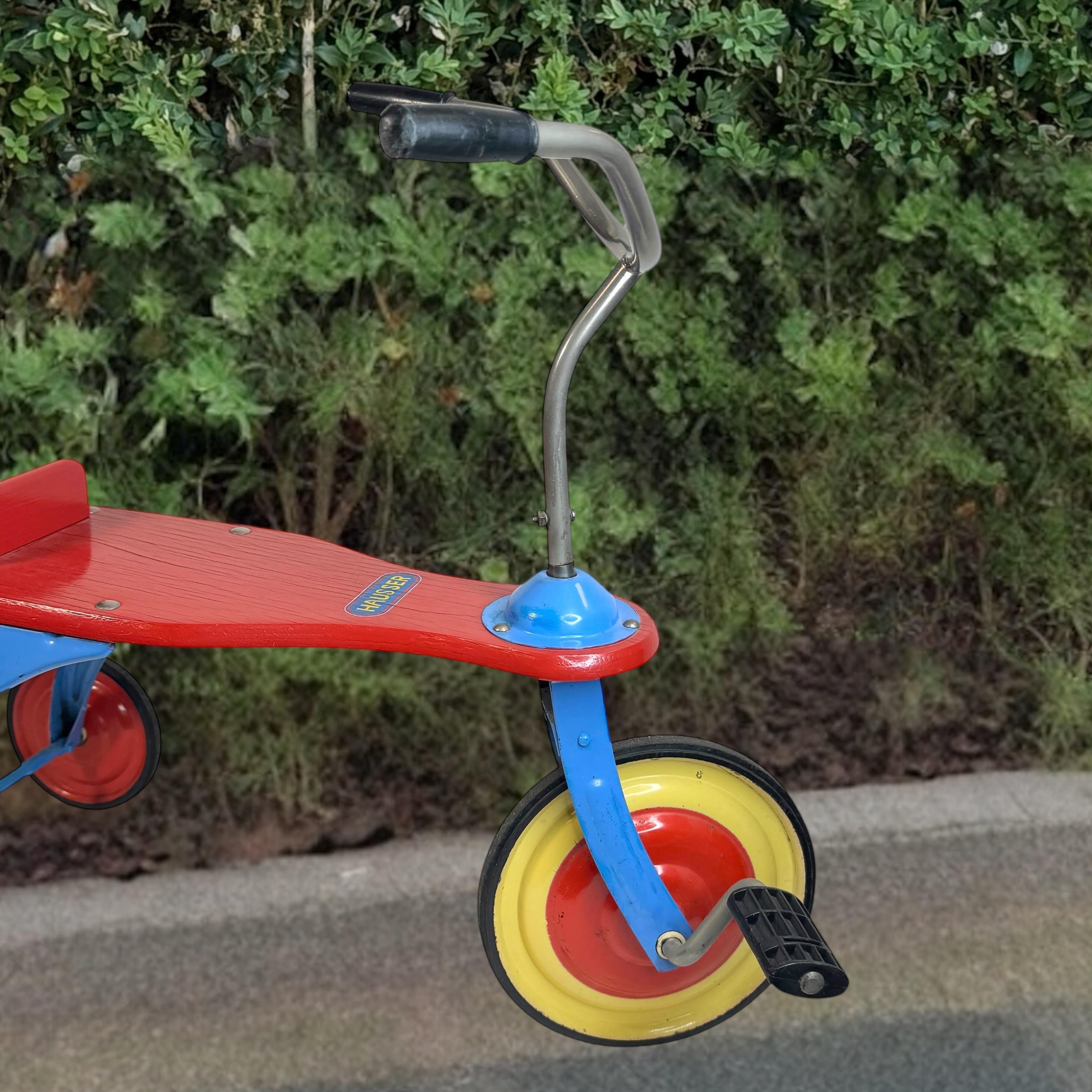 Allemagne vintage Hausser Tricycle pour enfants 1950s / 60s - Jouet ancien - The Collective en vente 11