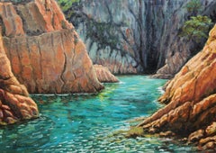 Cala cap de mort (San Feliu de Guíxols) - Óleo sobre tela - Año 1979