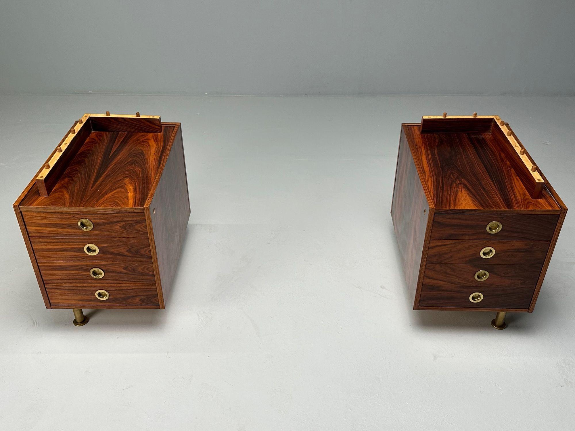 George Coslin, Arredamenti, Italian Mid-Century Modern, Writing Desk, Rosewood For Sale 7