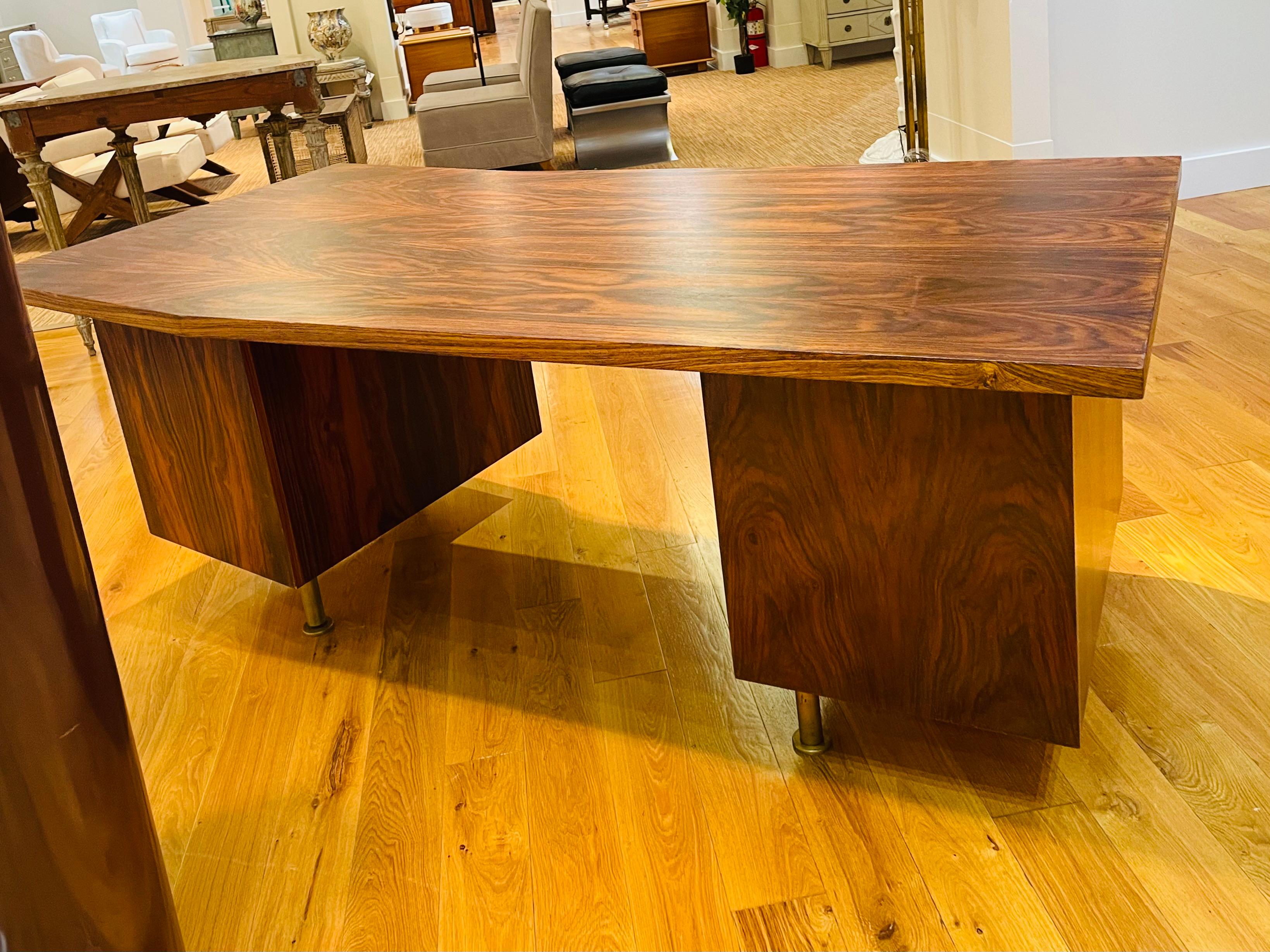George Coslin, Arredamenti, Italian Mid-Century Modern, Writing Desk, Rosewood For Sale 9