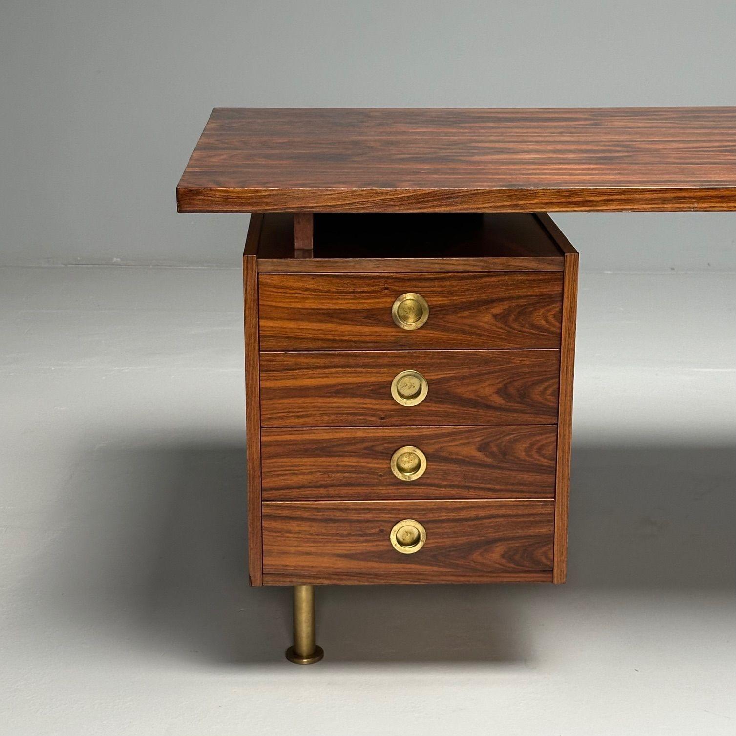 George Coslin, Arredamenti, Italian Mid-Century Modern, Writing Desk, Rosewood For Sale 3