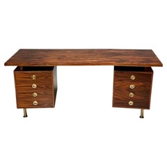 Georges Coslin, Arredamenti, Scrivania italiana del Mid-Century Modern, Legno di palissandro