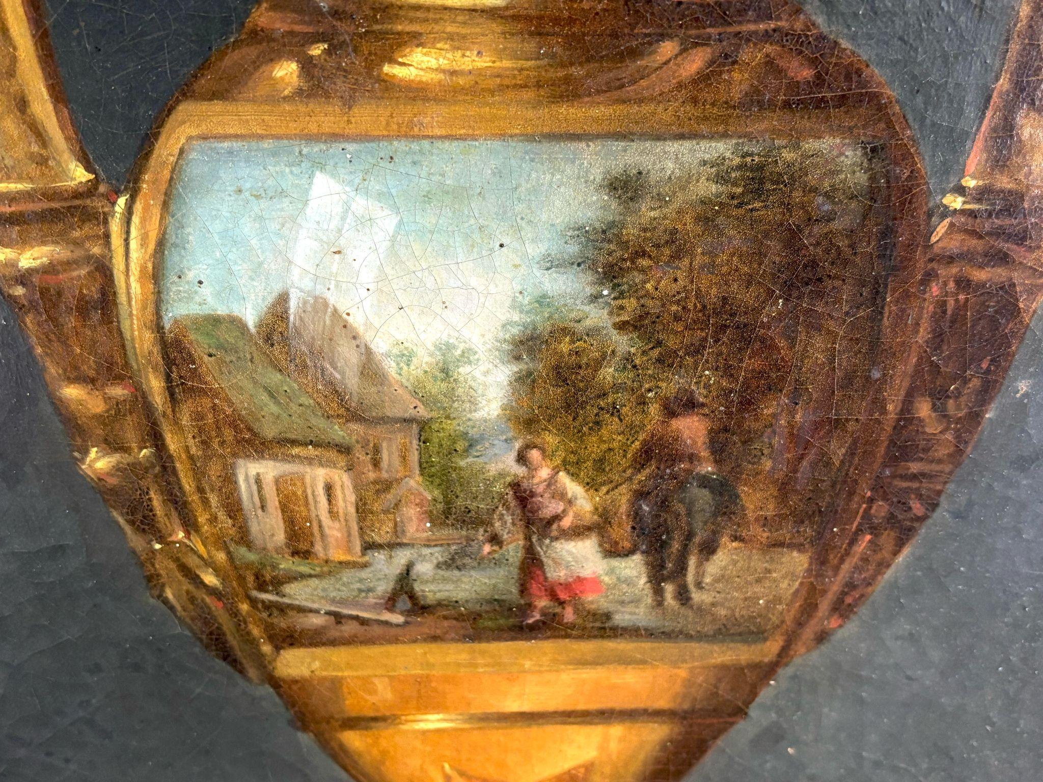 Gran Jarrón con Flores - óleo lienzo - Siglo XIX For Sale 4