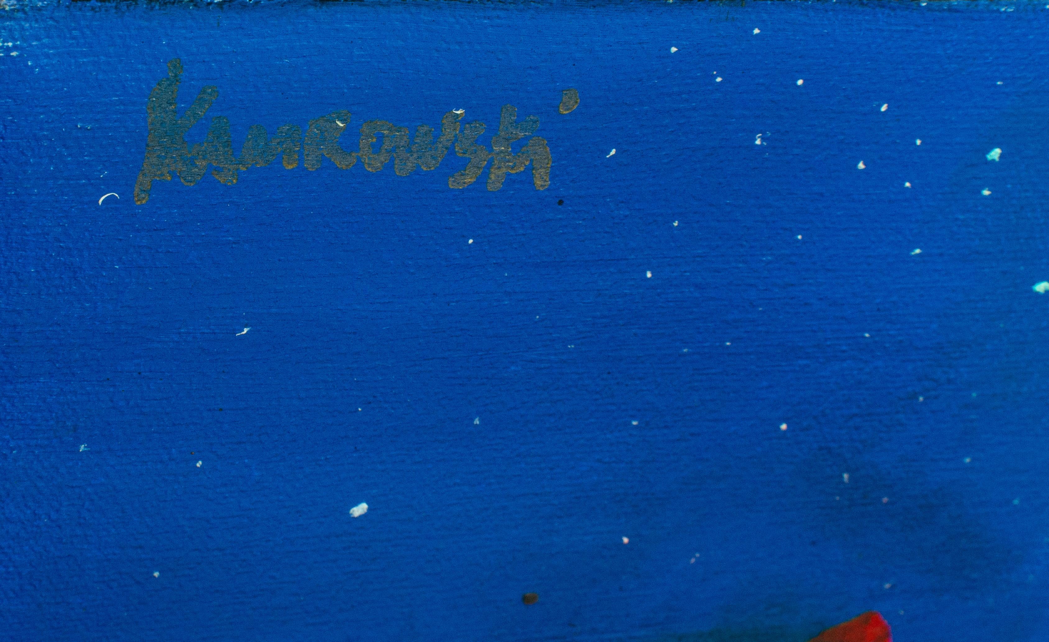 Gerome Kamrowski
Midsummer Night, 1973
Signed upper left
Acrylic on canvas
16 x 20 inches

Gerome Kamrowski was born in Warren, Minnesota, on January 19, 1914. In 1932 he enrolled in the Saint Paul School of Art (now Minnesota Museum of American Art