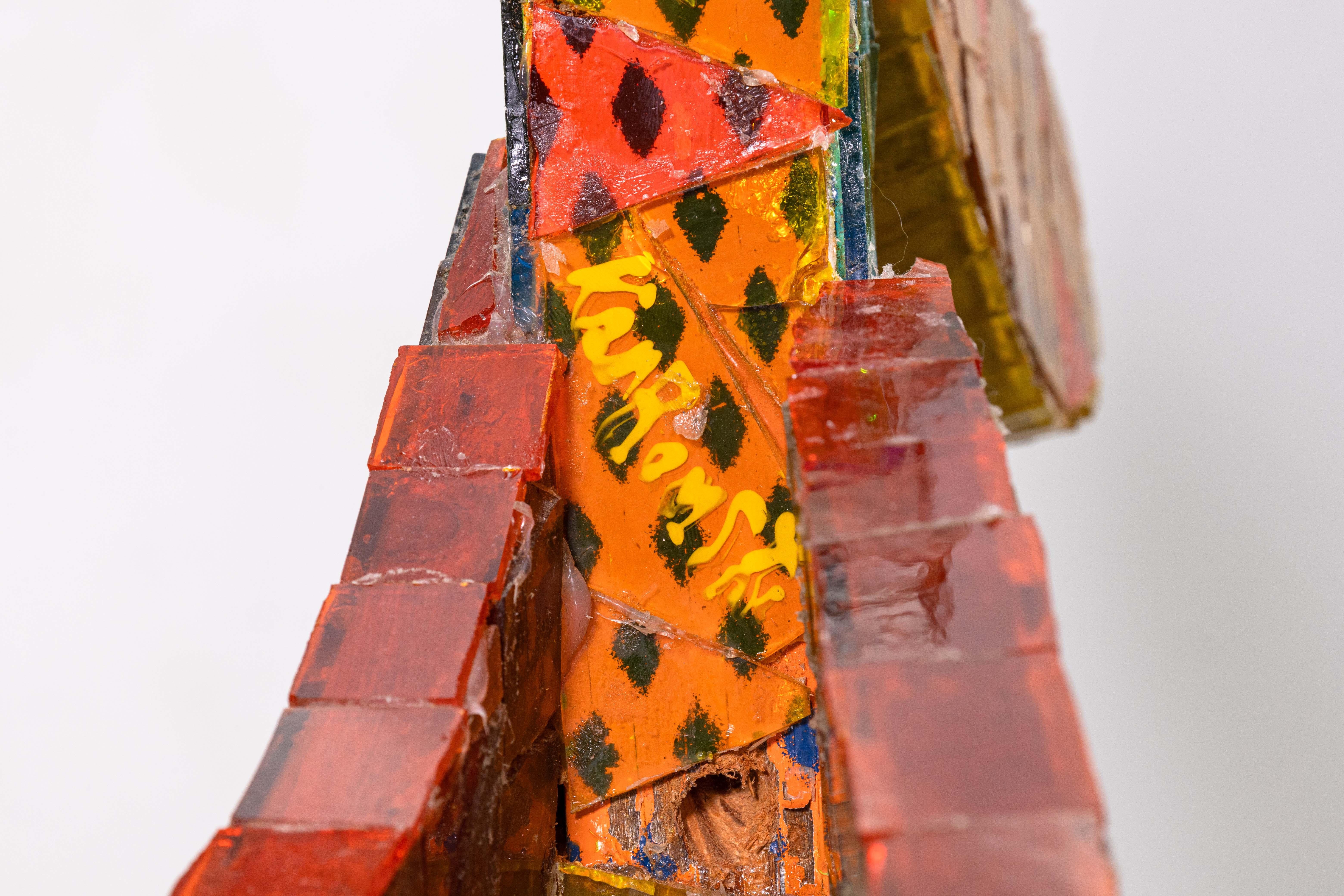 Gerome Kamrowski Untitled (Mosaic Study) Signed Contemporary Mosaic on Wood For Sale 4