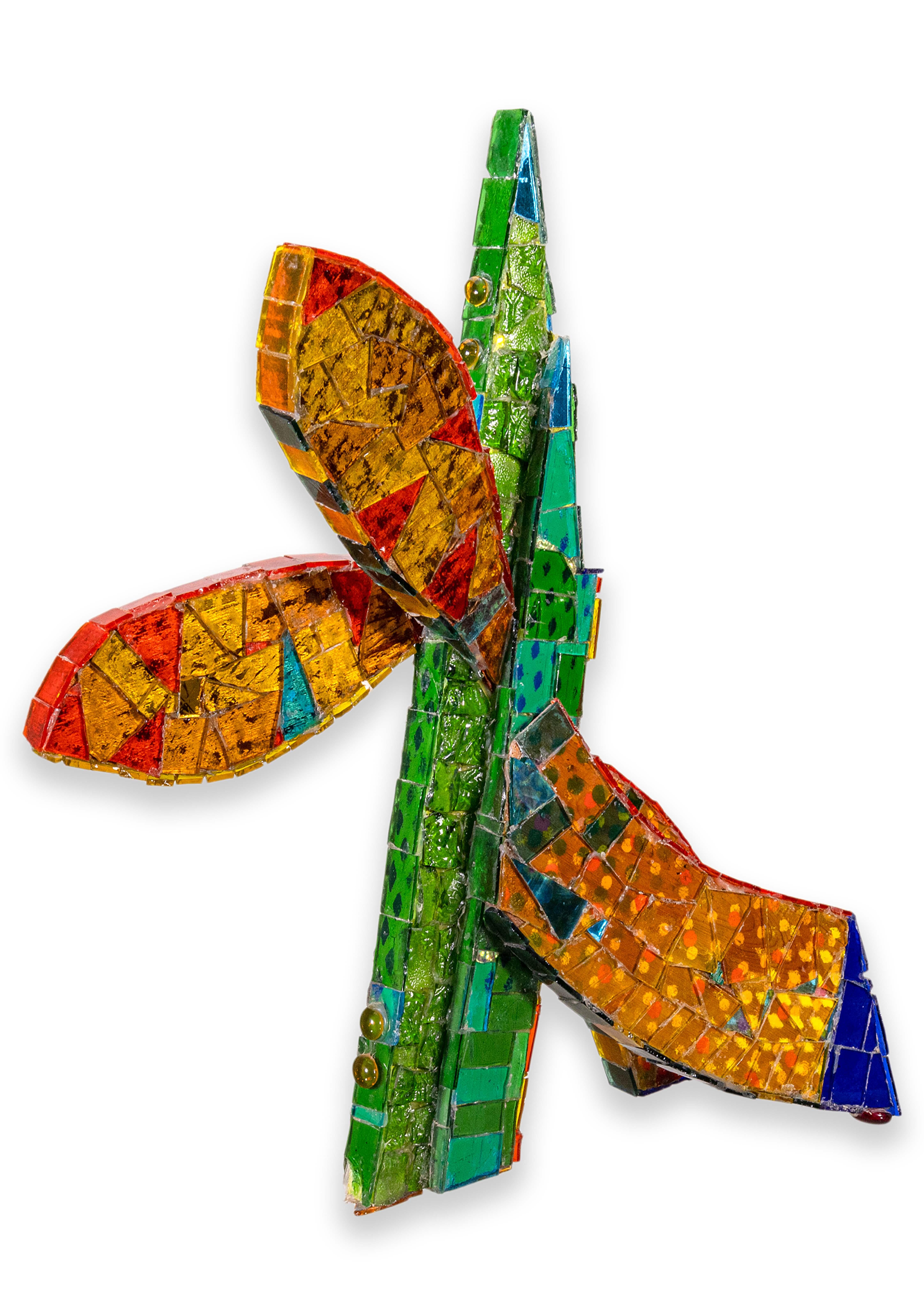 Gerome Kamrowski Untitled (Mosaic Study) Signed Contemporary Mosaic on Wood For Sale 5