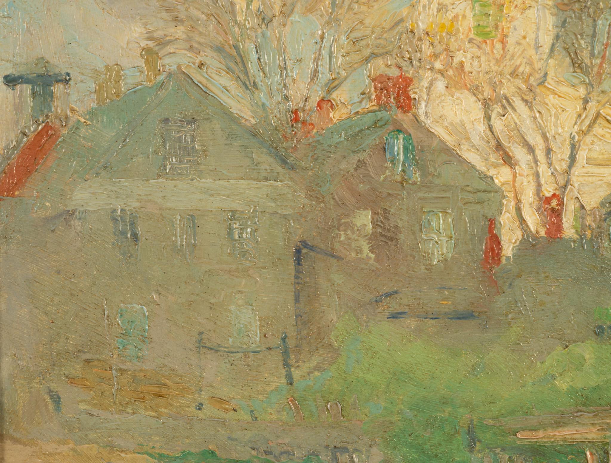 American Impressionist Oil Painting Provincetown Cape Cod Massachusetts For Sale 12