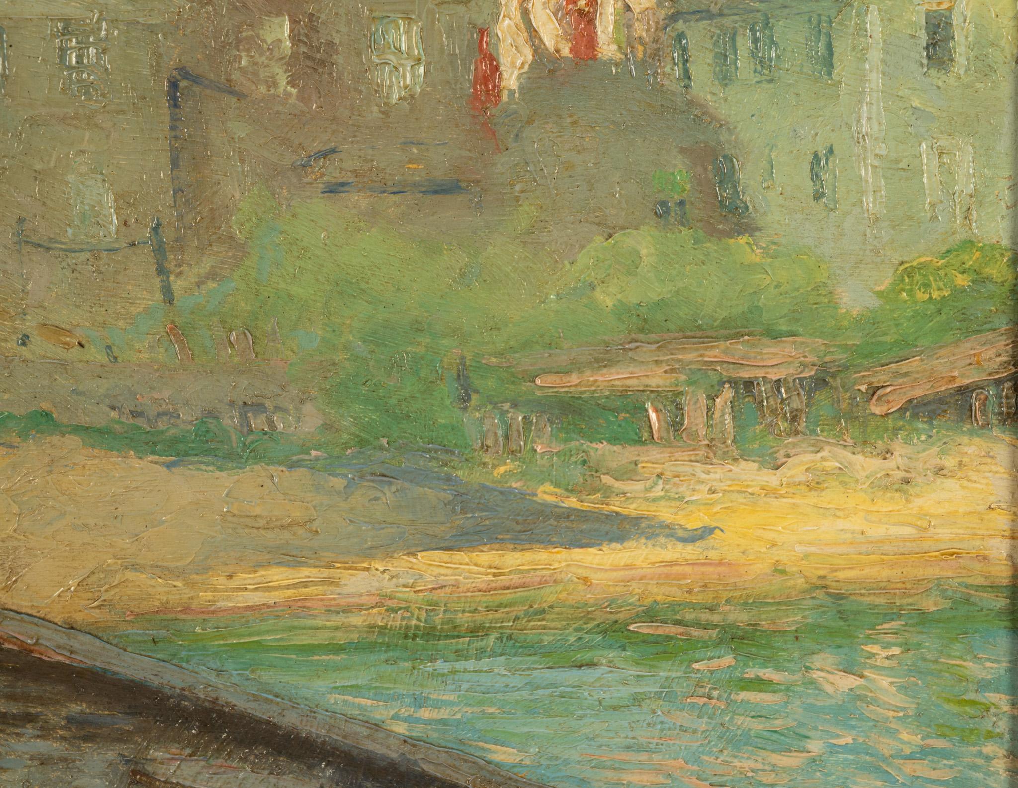 American Impressionist Oil Painting Provincetown Cape Cod Massachusetts For Sale 14