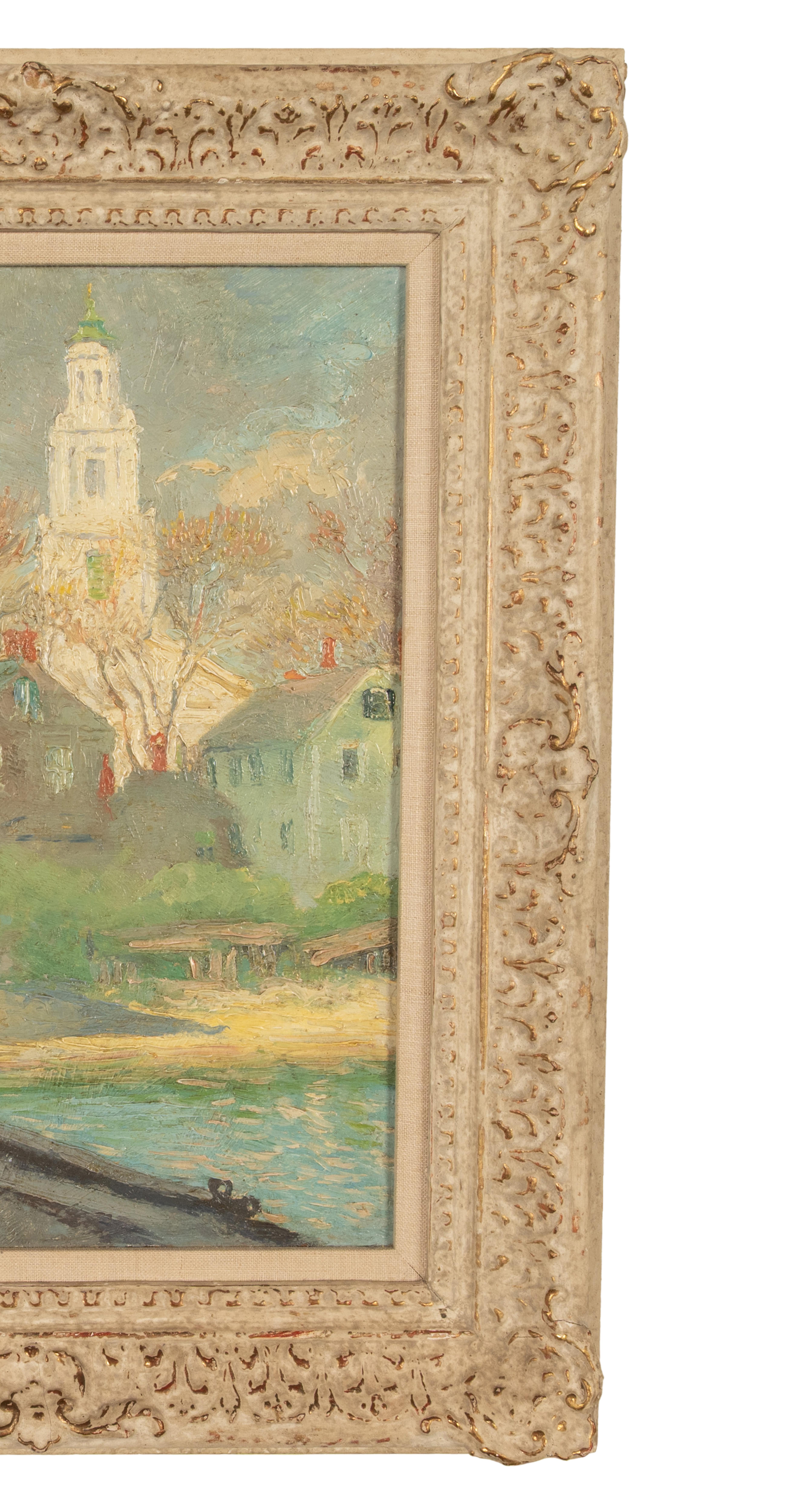American Impressionist Oil Painting Provincetown Cape Cod Massachusetts For Sale 4