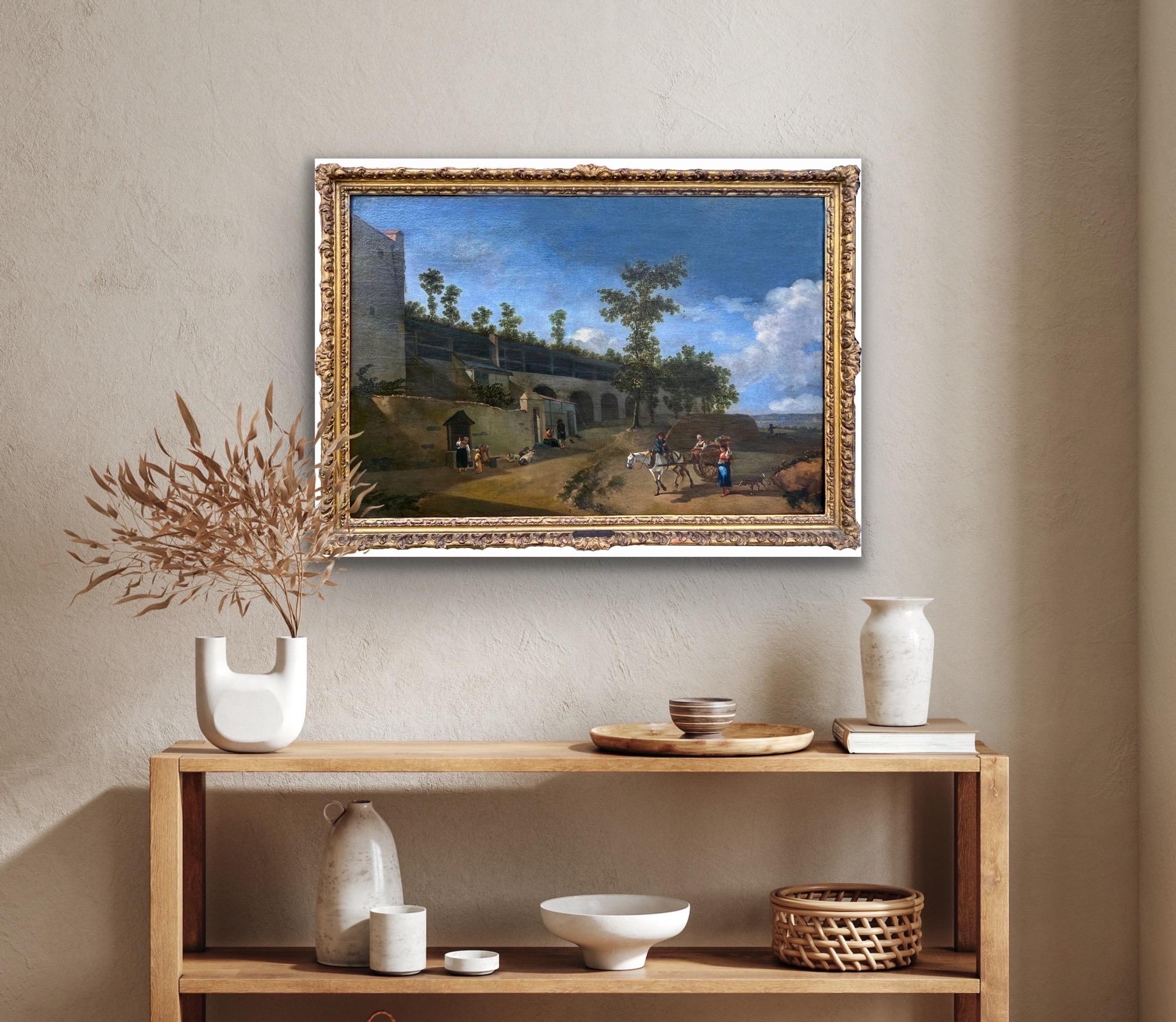 17th century Dutch Old Master - Summertime landscape of Kleve in 1661 For Sale 3