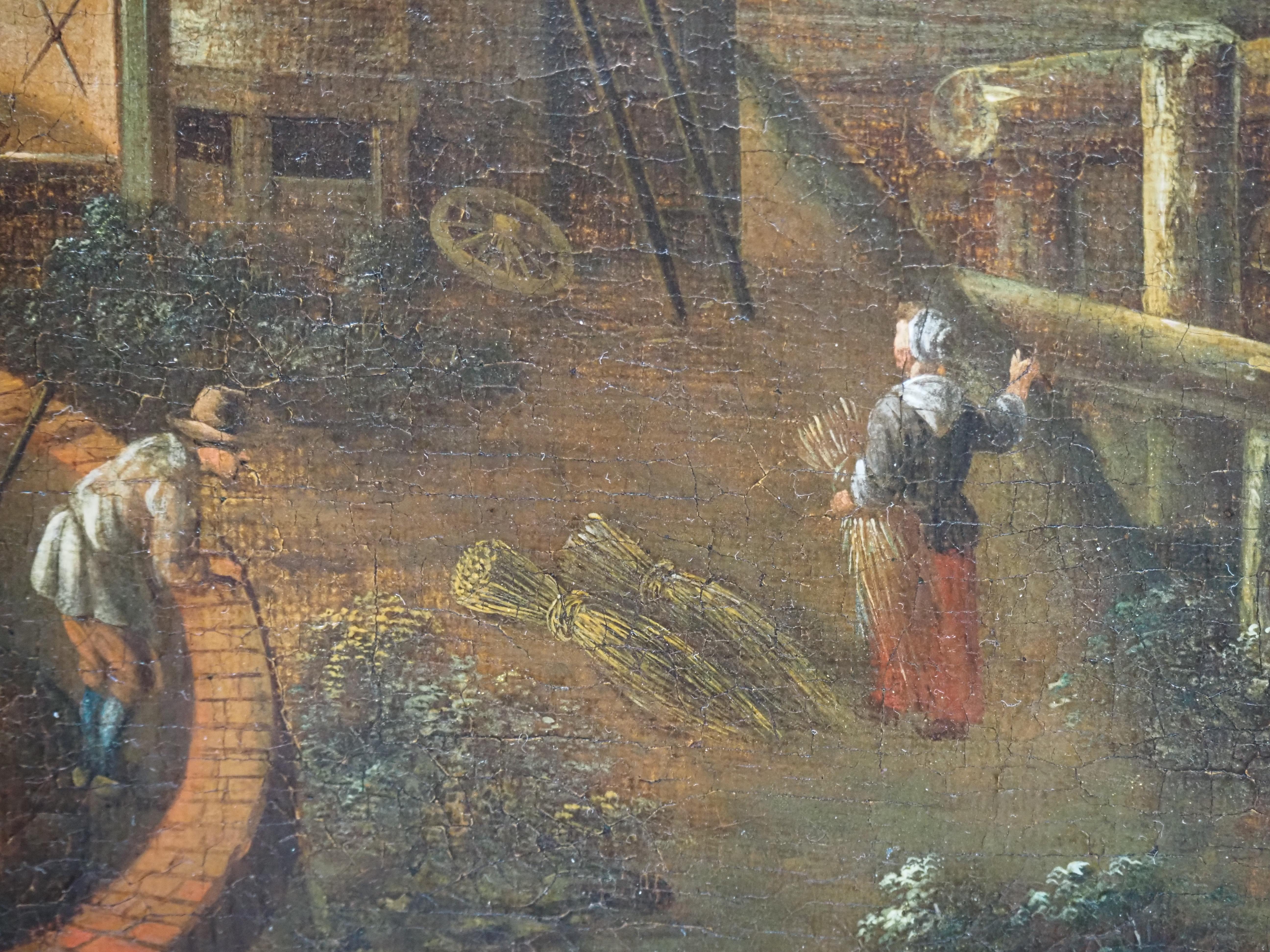 Reich verzierte Flusslandschaft, spätes 17. Jahrhundert, niederländisches goldenes Zeitalter im Angebot 2